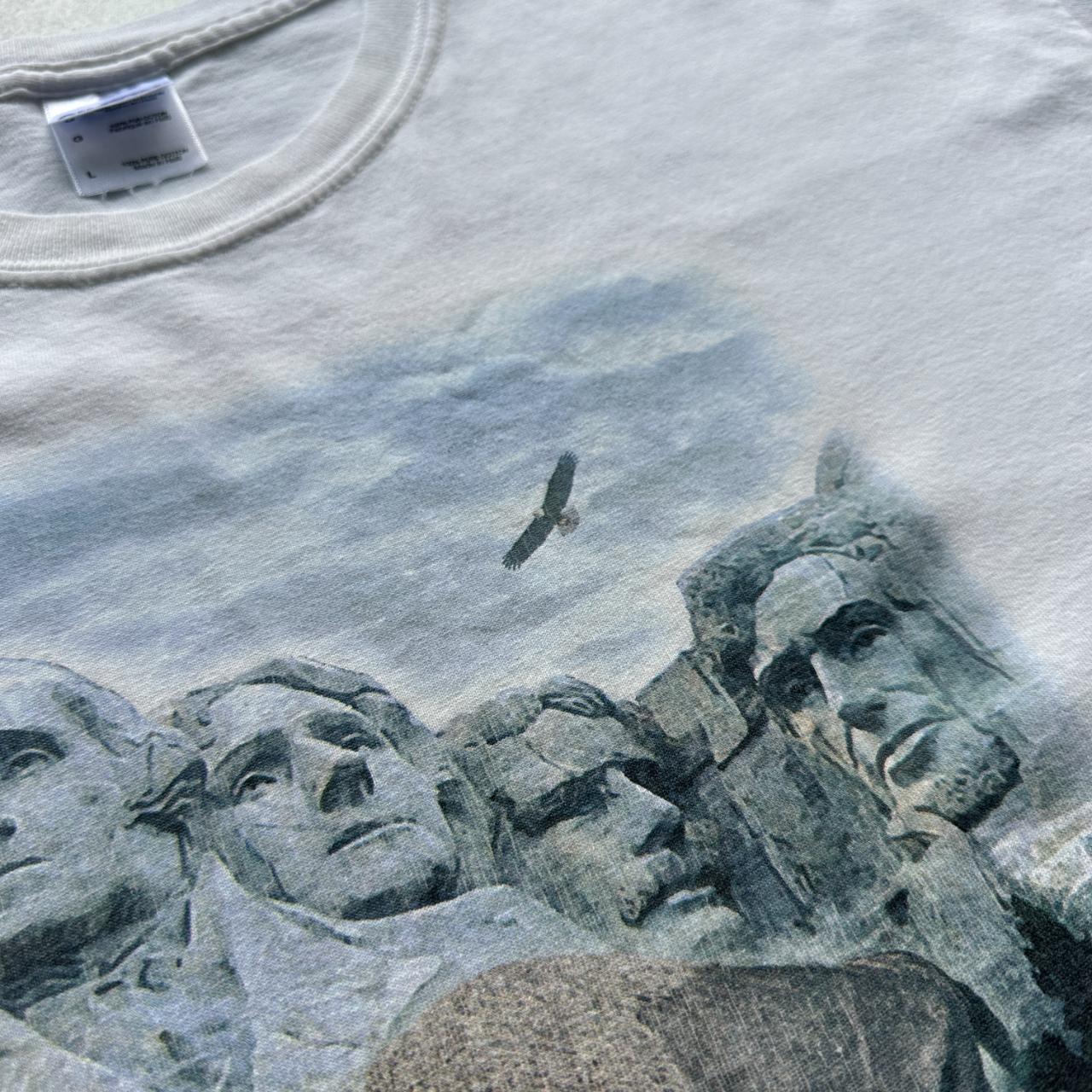 White Mount Rushmore 90s Vintage T-shirt - Large