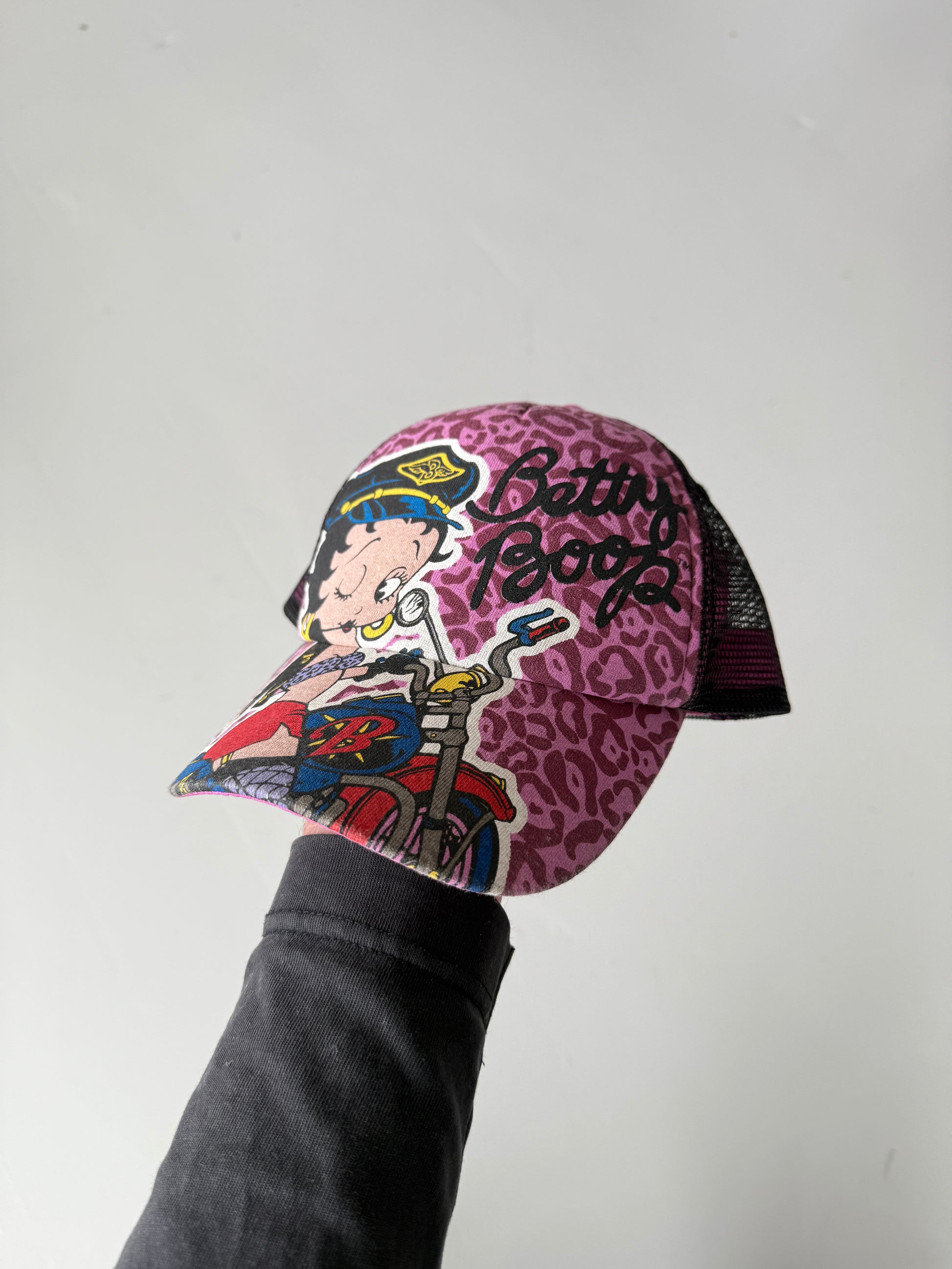 Pink Betty Boop Vintage Foam and Mesh SnapBack Trucker Cap