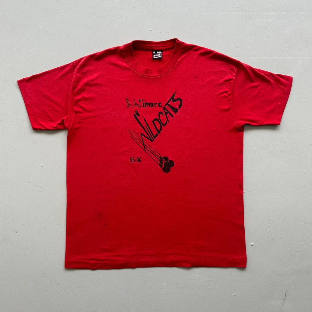Red Whitewmore Wildcats 90s Vintage T-shirt - XL