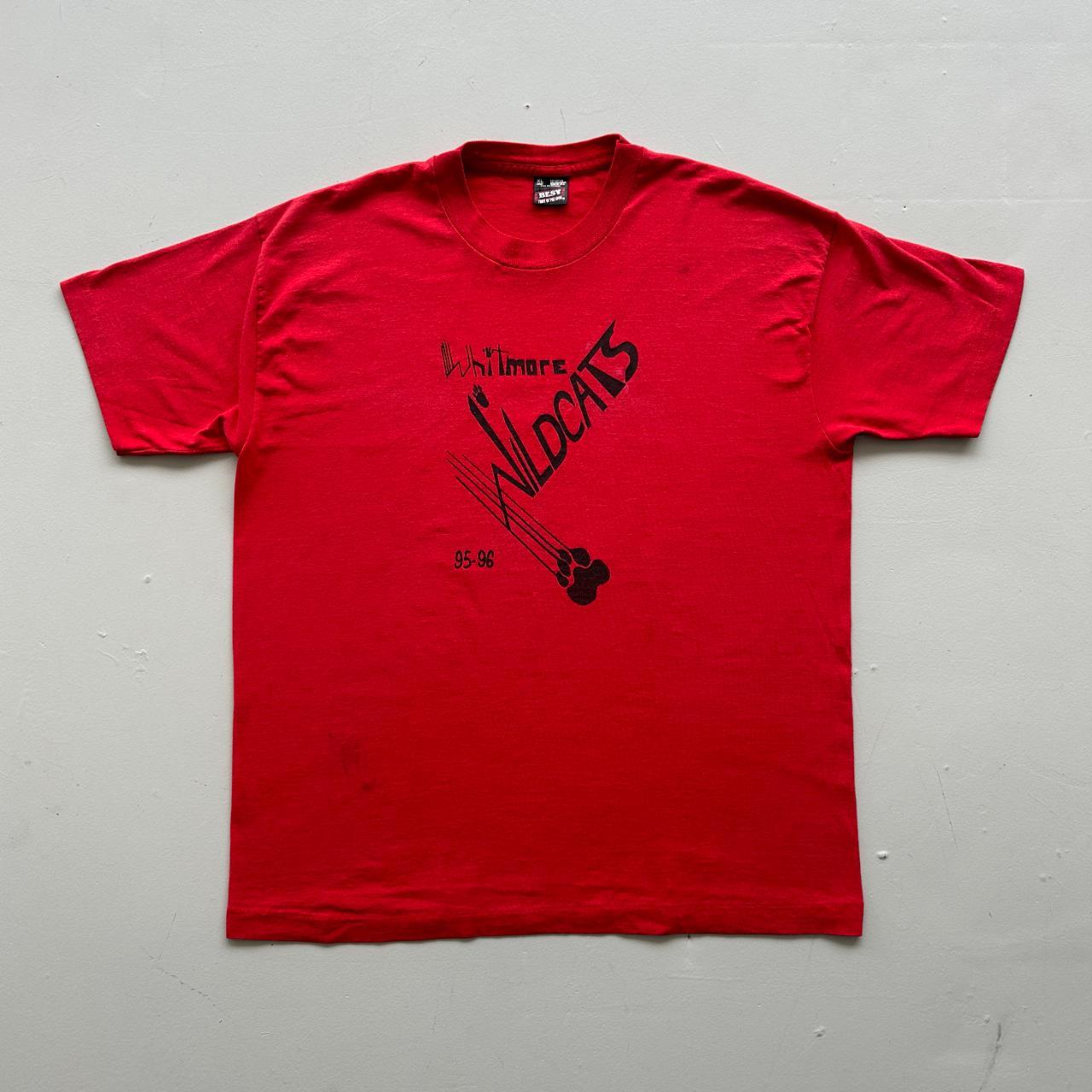Red Whitewmore Wildcats 90s Vintage T-shirt - XL