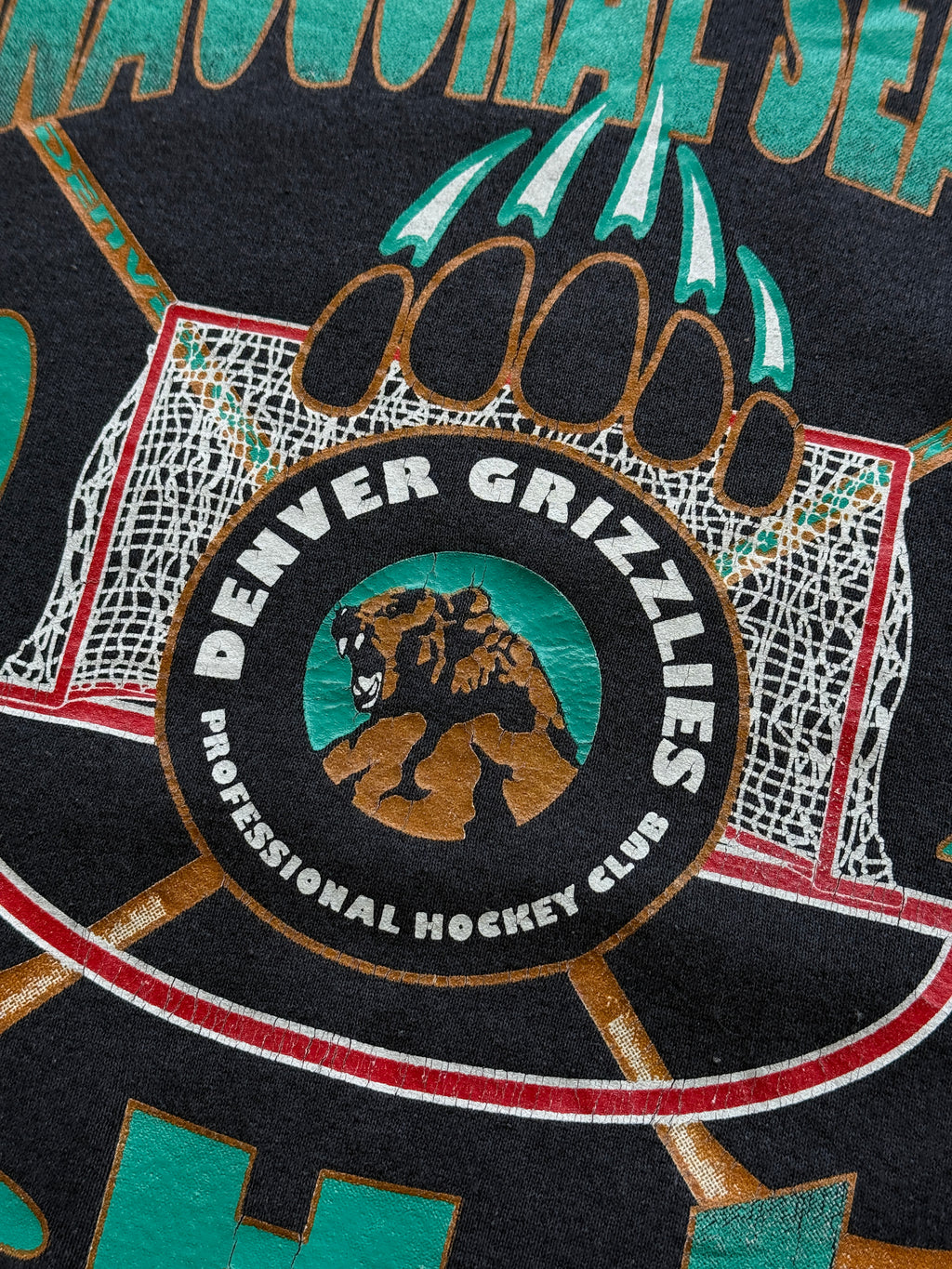 Denver Grizzlies IHL 1994 Inaugural Season Vintage Sweatshirt - Large