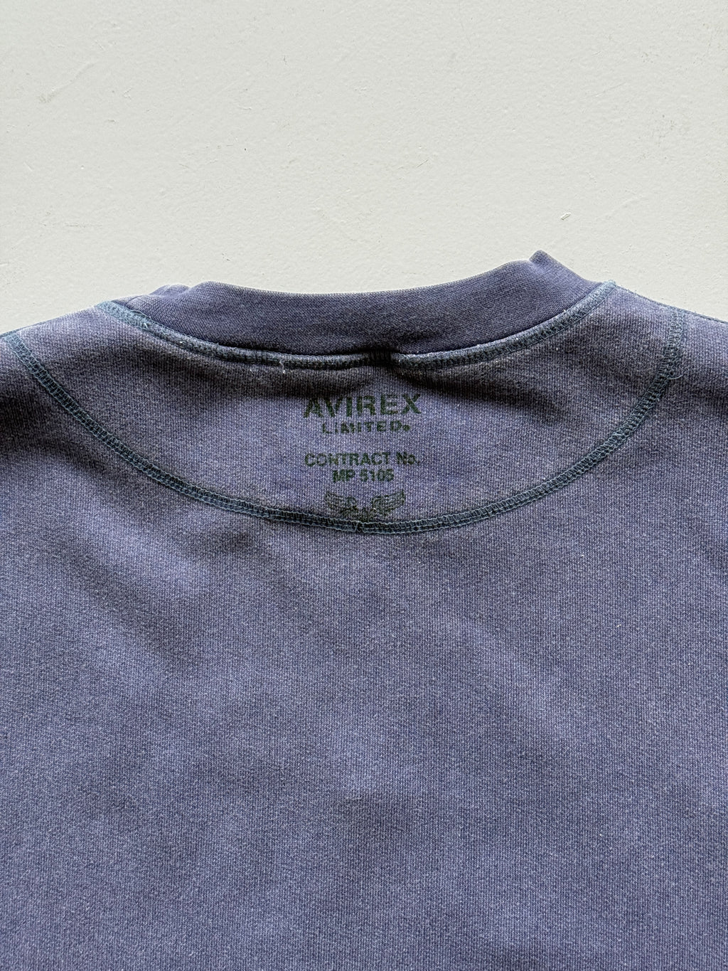 Light Blue / Purple Avirex 90's Vintage Graphic Sweatshirt Jumper - XL