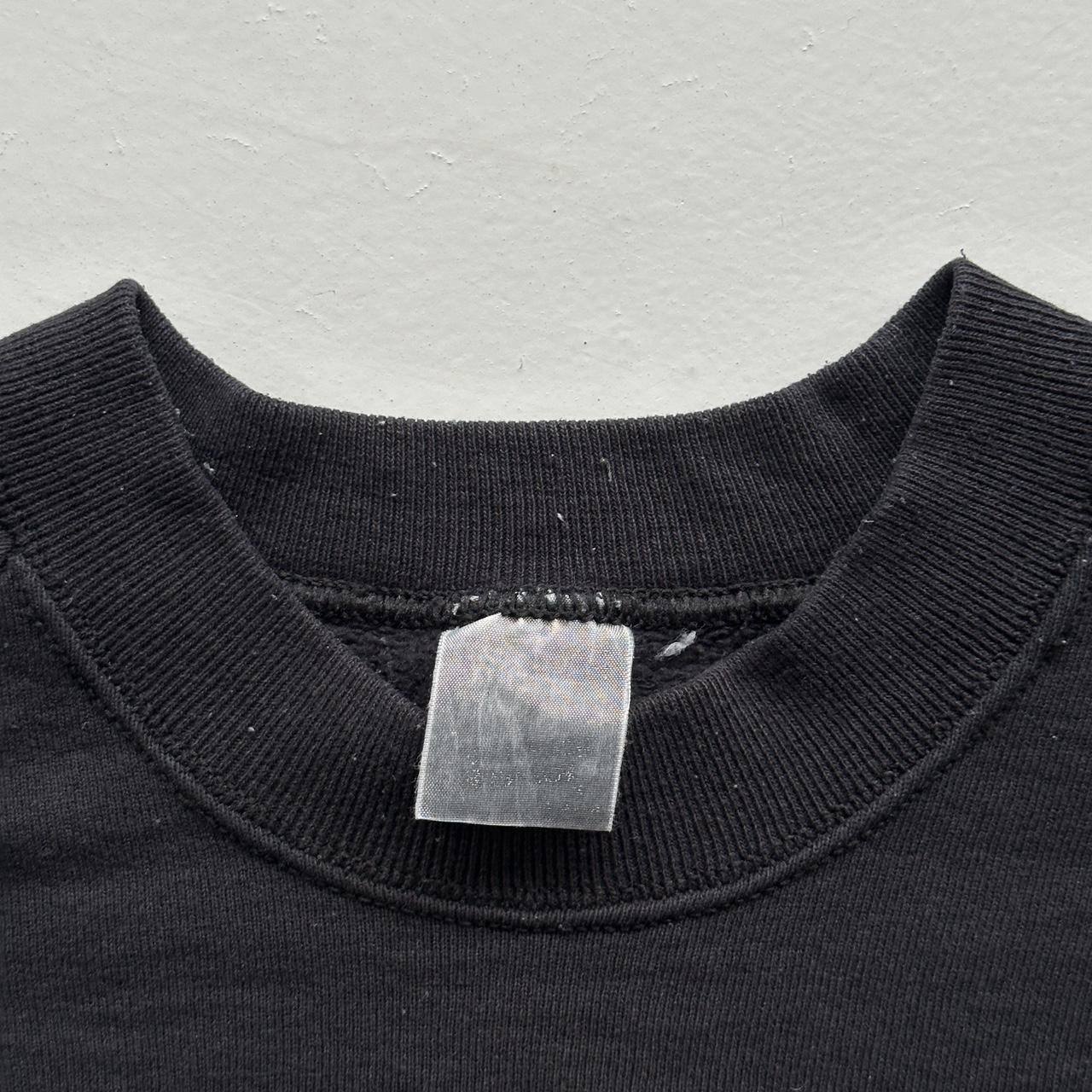 Black Ireland Raglan 80s Vintage Graphic Sweatshirt - Medium