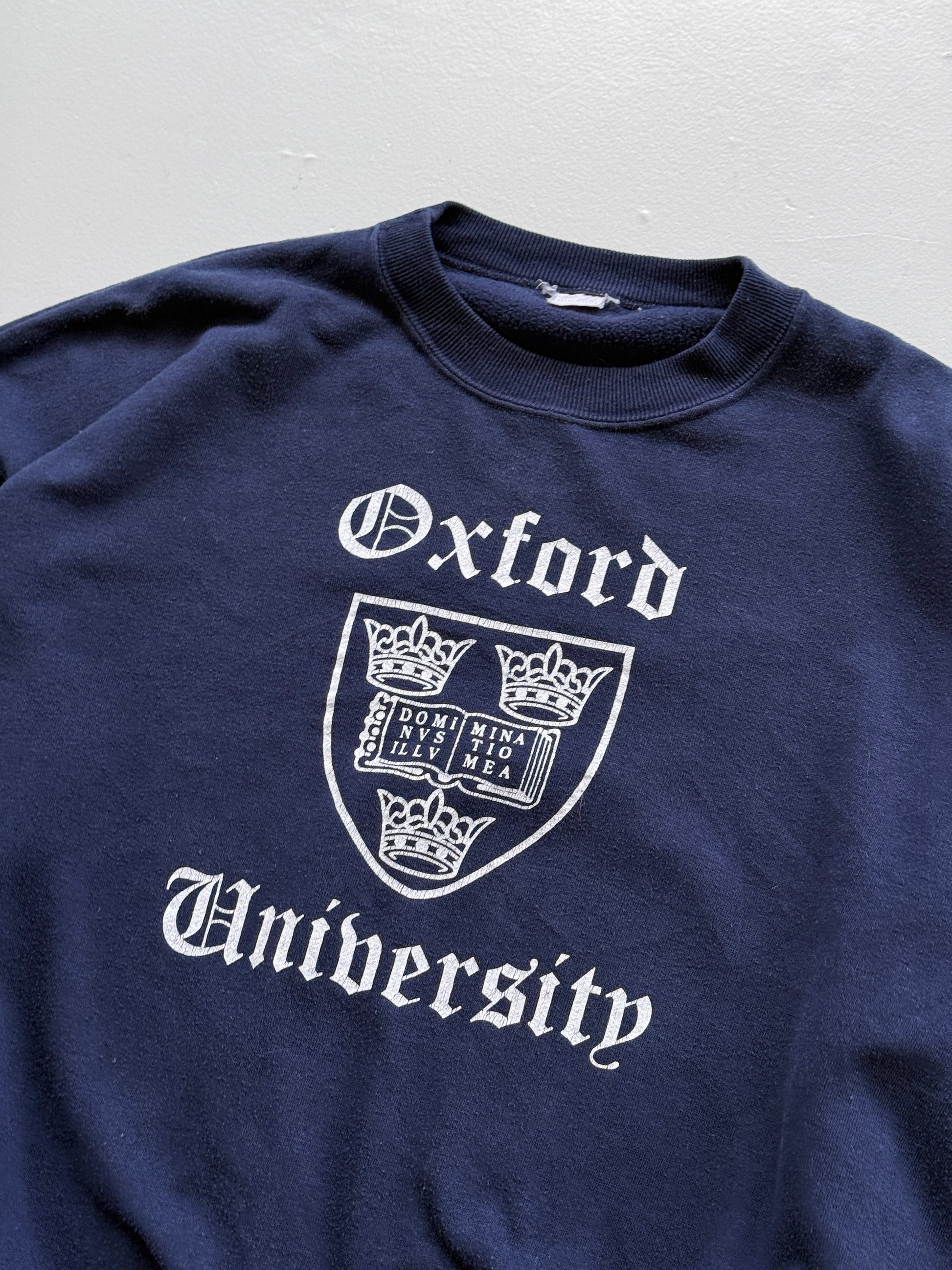 Oxford University Crest 90's Vintage Sweatshirt - Small