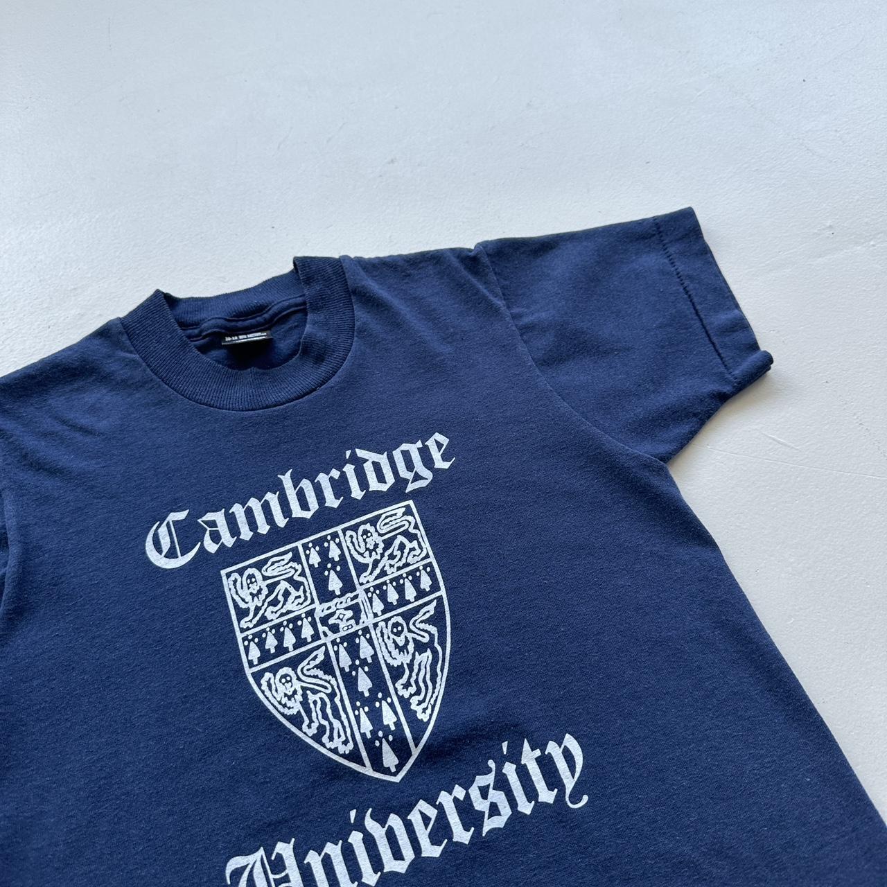 Navy Cambridges University 90s Vintage Baby T-shirt - Size 6