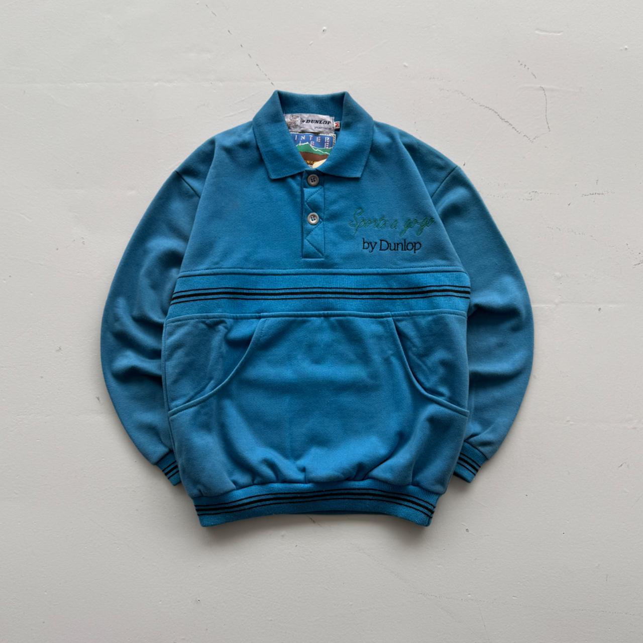 Light Blue Dunlop 90's Deadstock Polo Sweatshirt - Kids 5-7