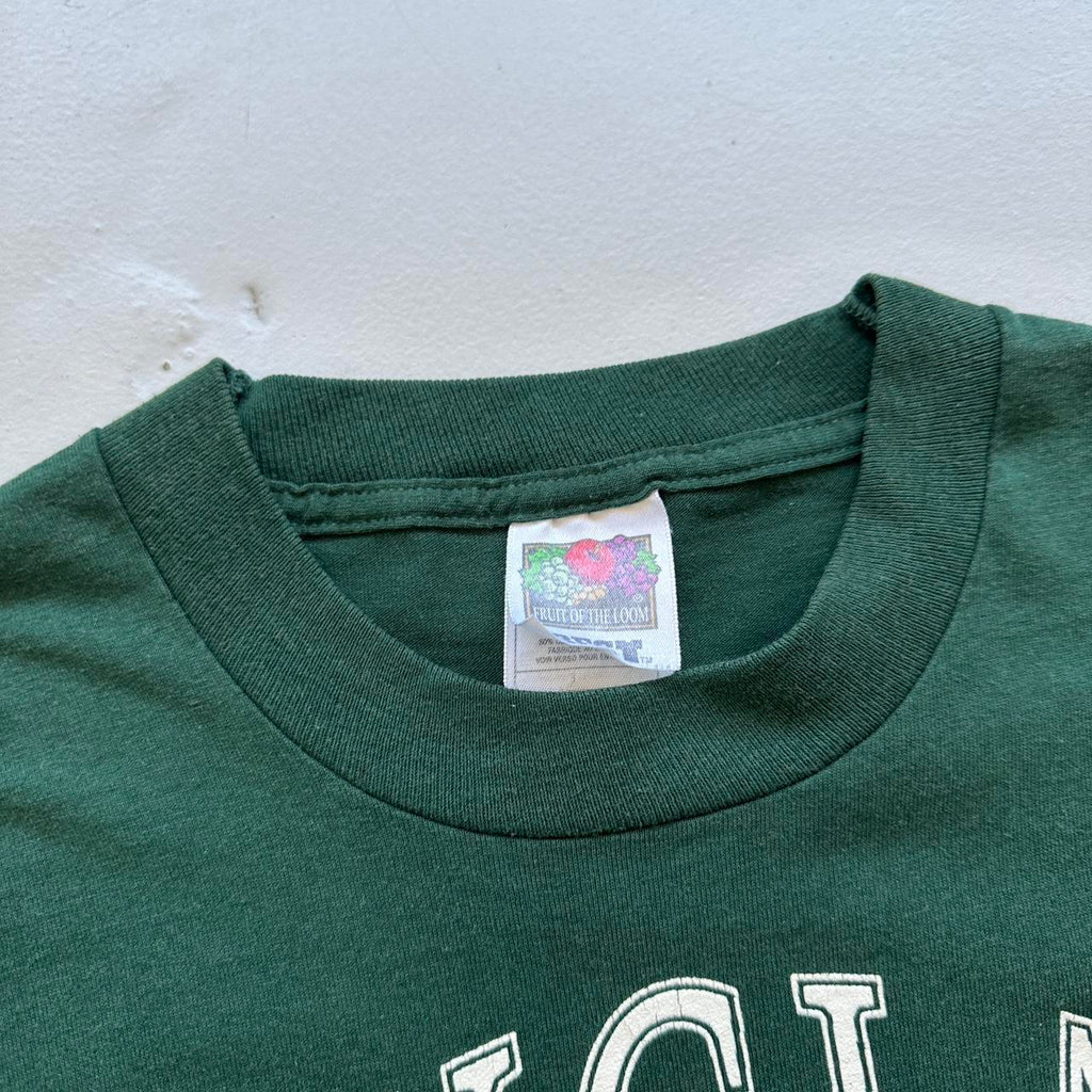 Douglas University Sports Dark Green 90s Vintage T-shirt - Small