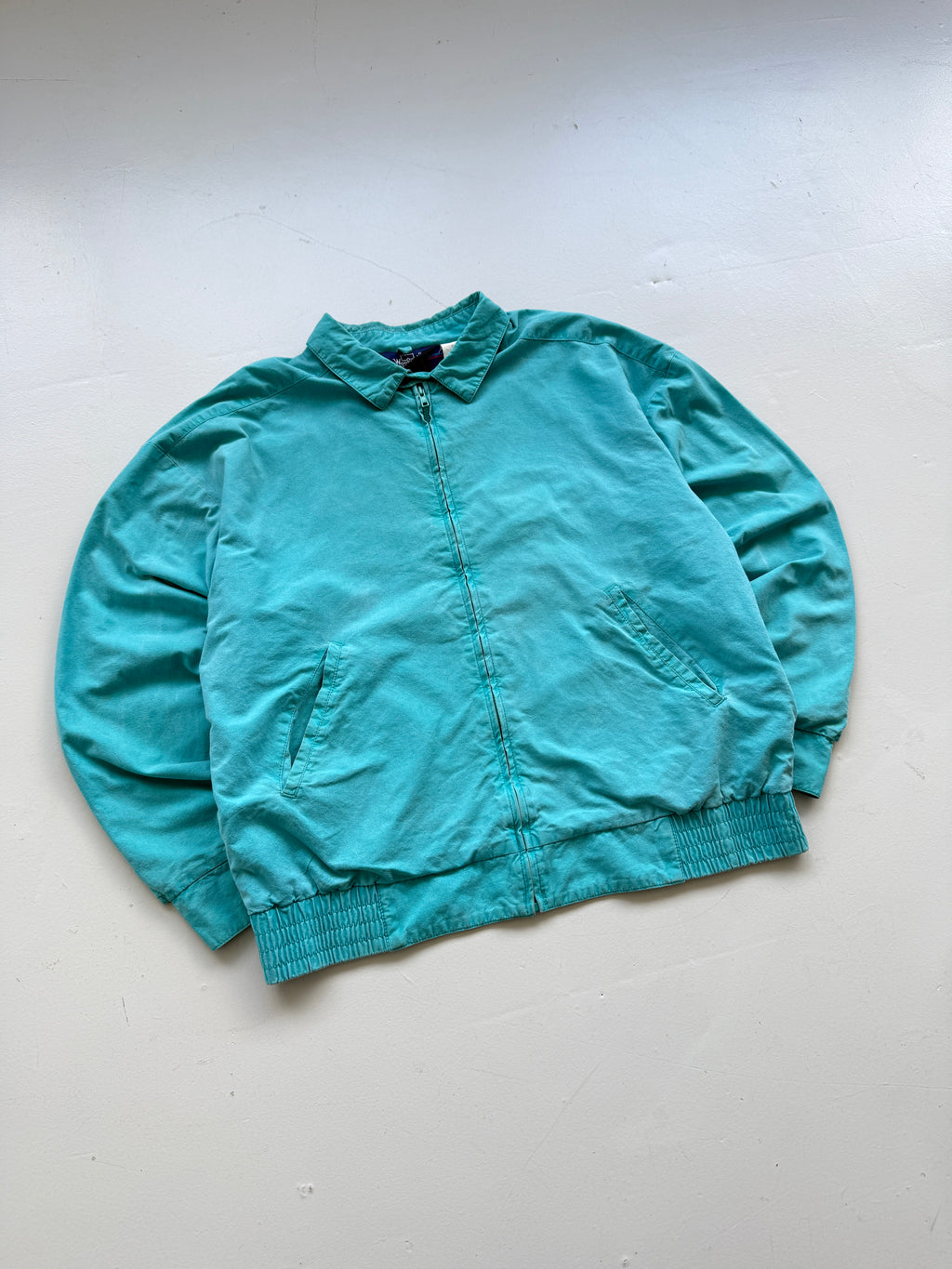 Woolrich Turquoise Harrington 90's Vintage Jacket - Large