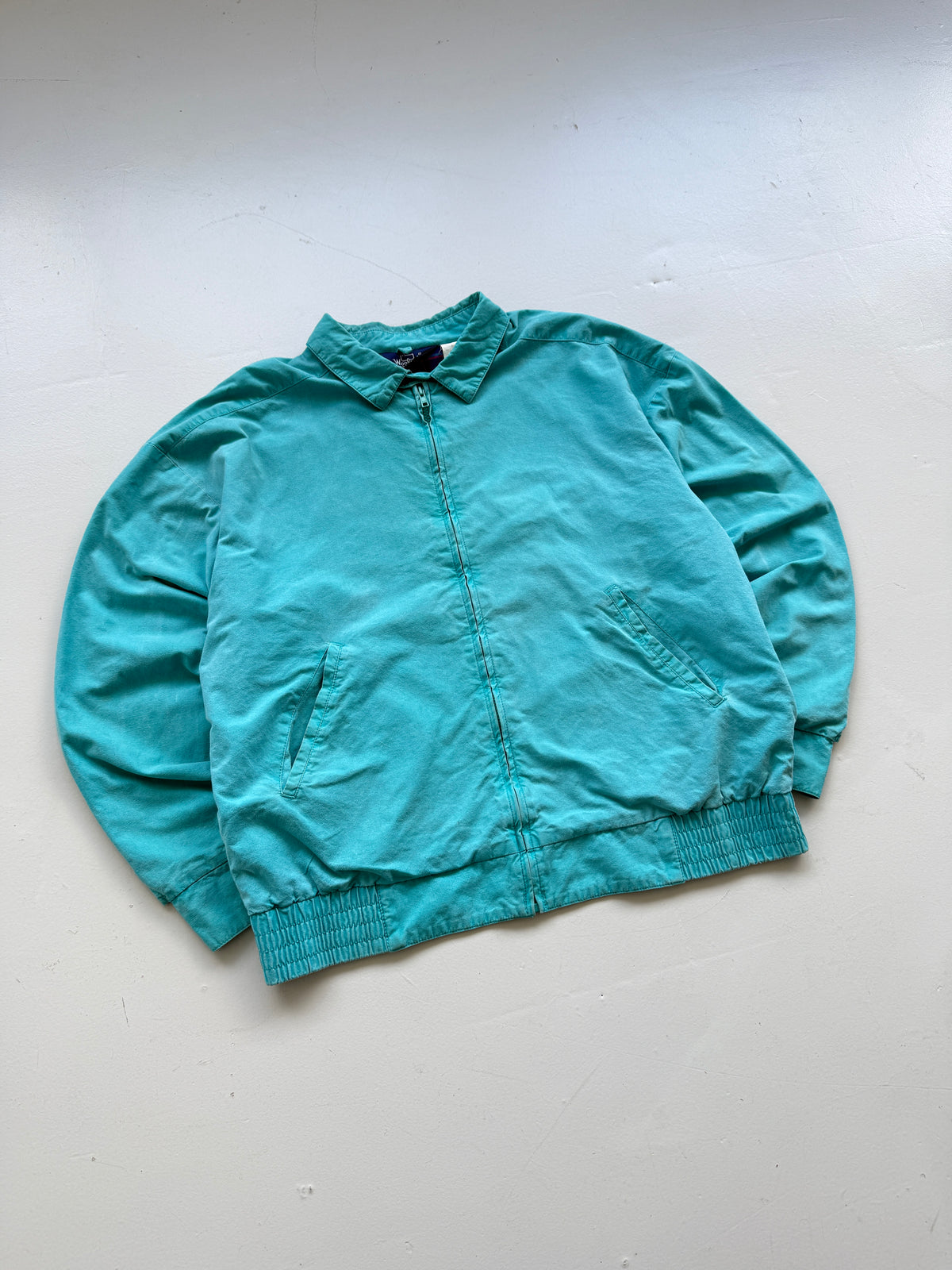 Woolrich Turquoise Harrington 90's Vintage Jacket - Large
