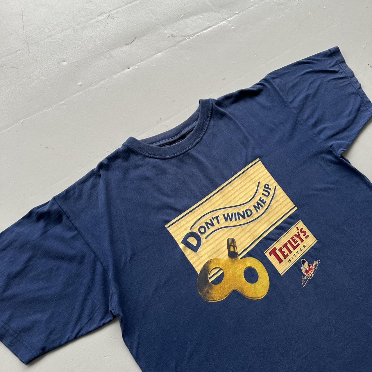 Navy Tetley’s 90s Vintage Graphic T-Shirt - XL