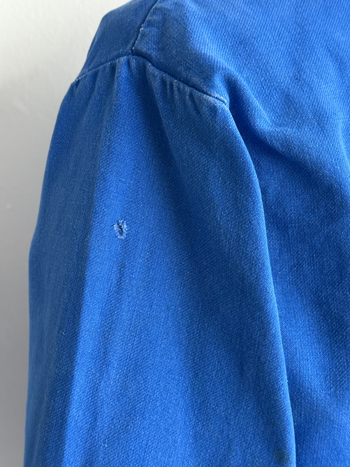 Thrashed Blue Beugnet 60's Vintage Workwear Chore Jacket CH556 - Medium