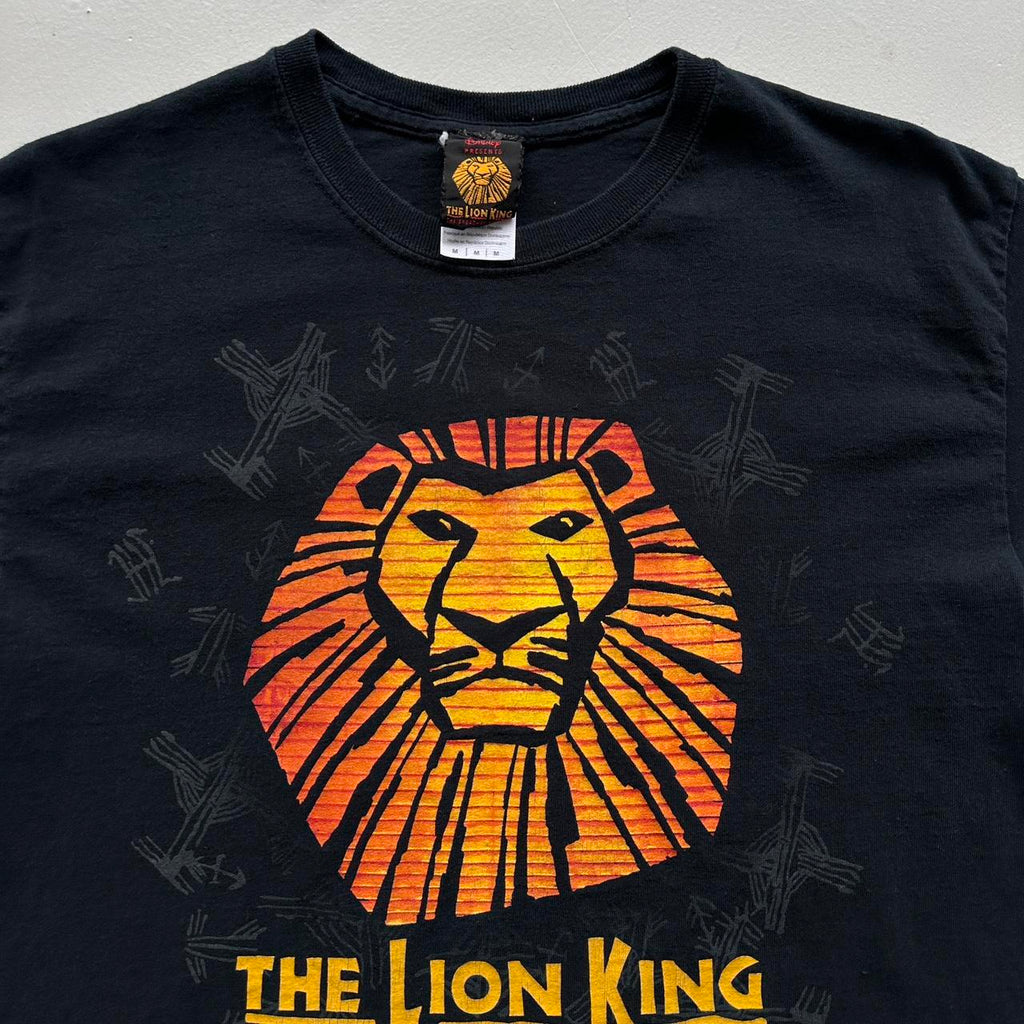 Black The Lion King Broadway Musical 00s Vintage T-shirt - Medium