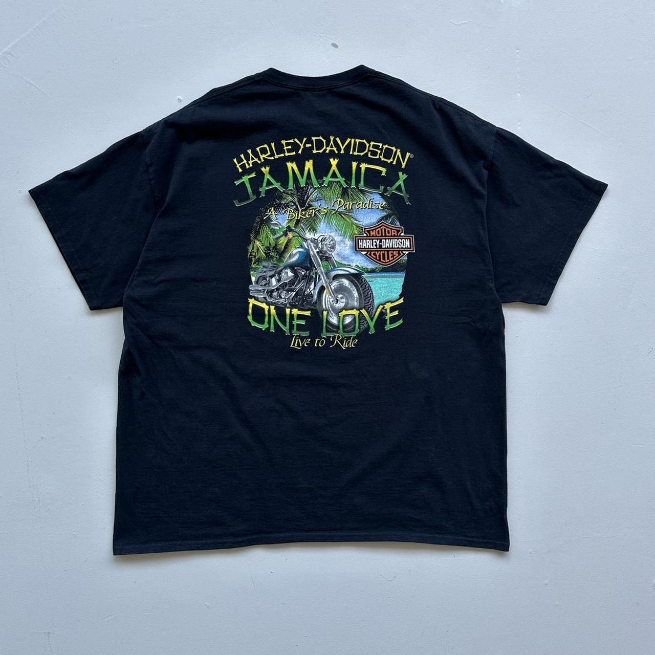 Black Harley Davidson Jamaica Vintage T-shirt - 2XL