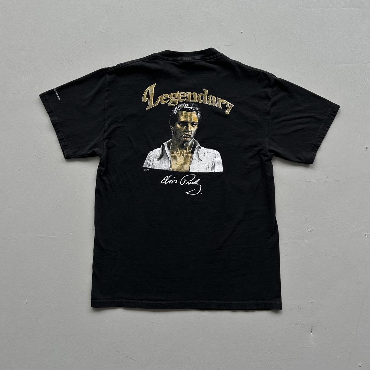 Black Elvis 00s Vintage T-shirt - Medium