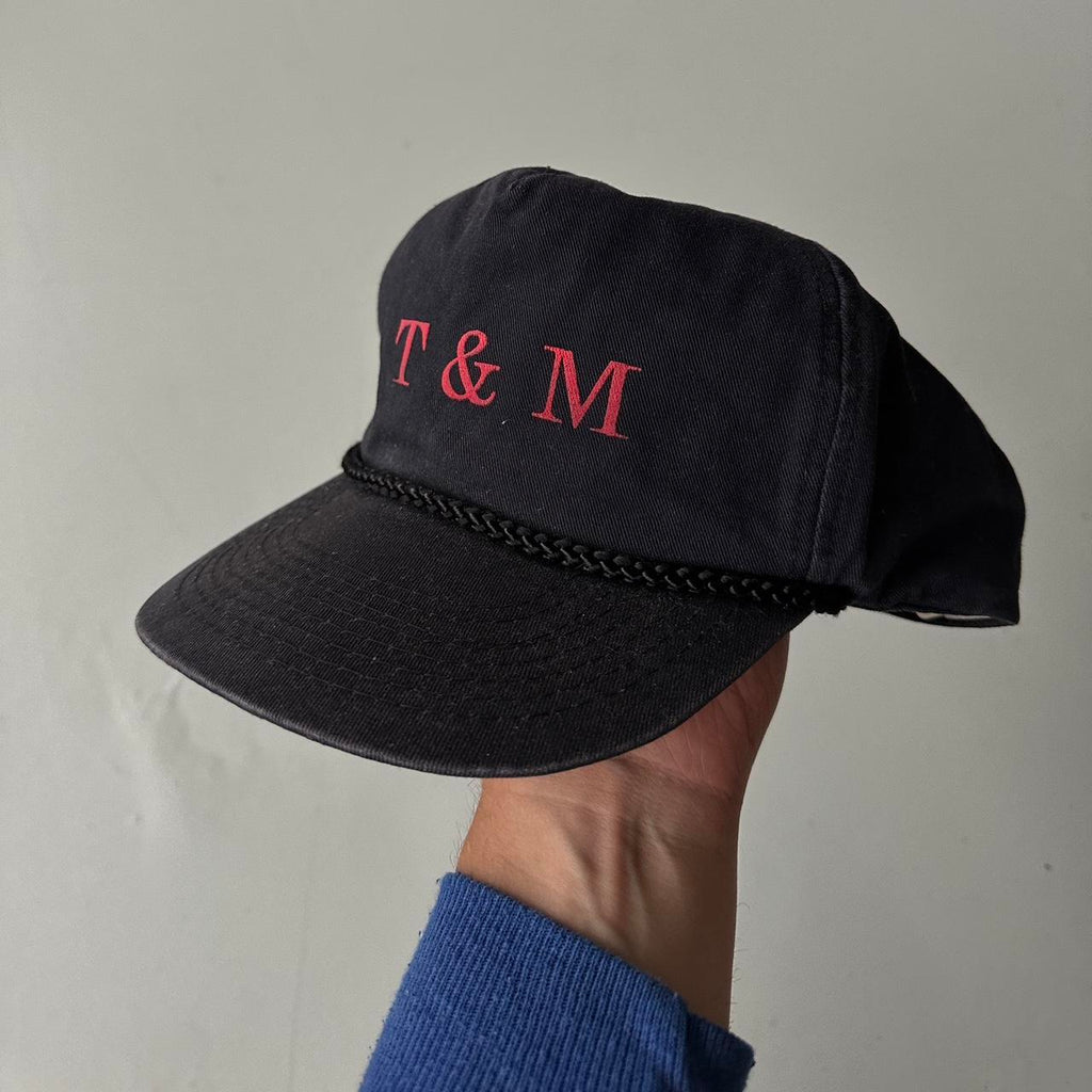 Black T & M Trucker SnapBack Cap