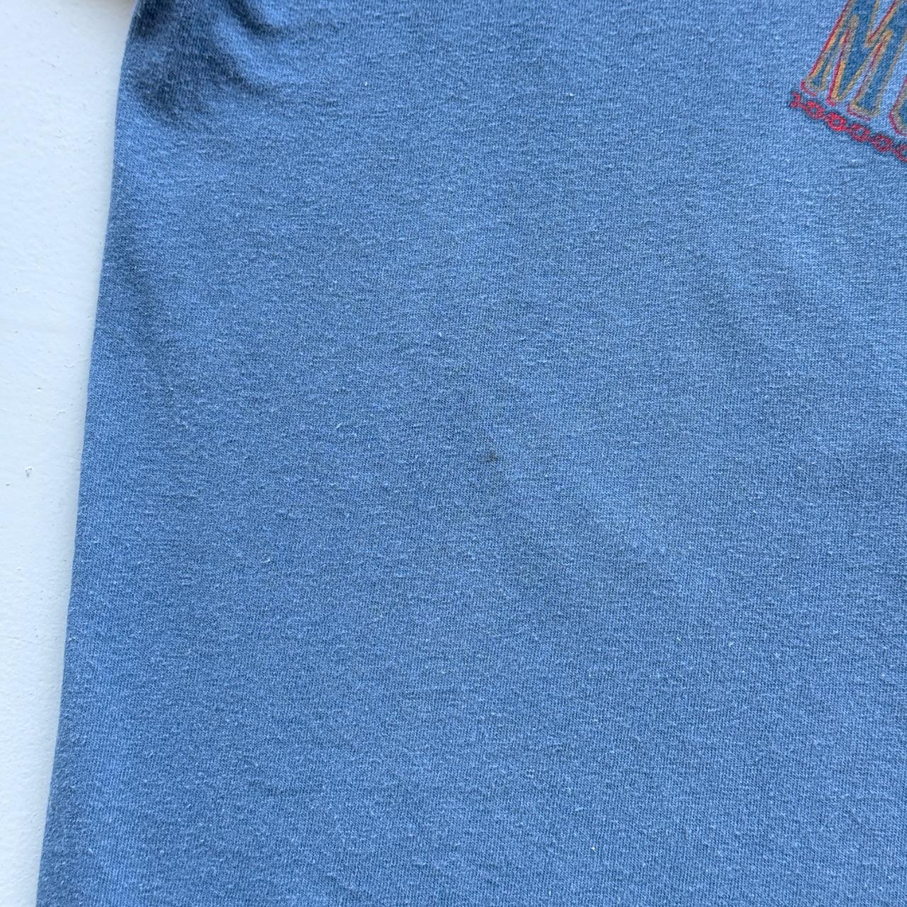 Pale Blue Harley Davidson 90s Vintage Graphic T-shirt - XL
