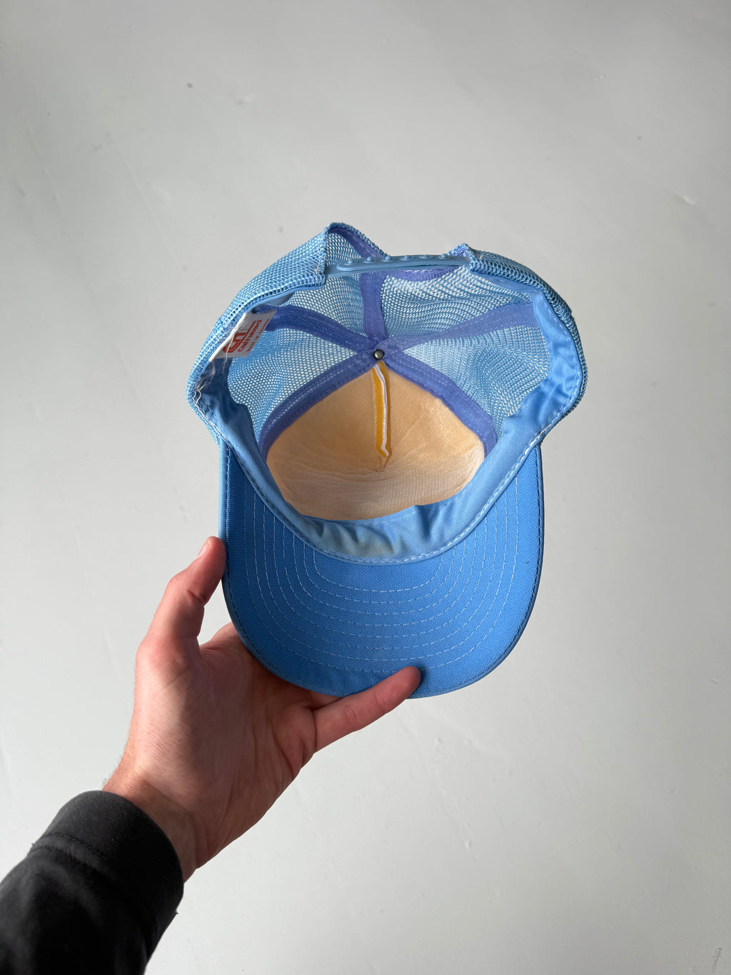 Blue Brooklyn School Bus Vintage Foam and Mesh SnapBack Trucker Cap