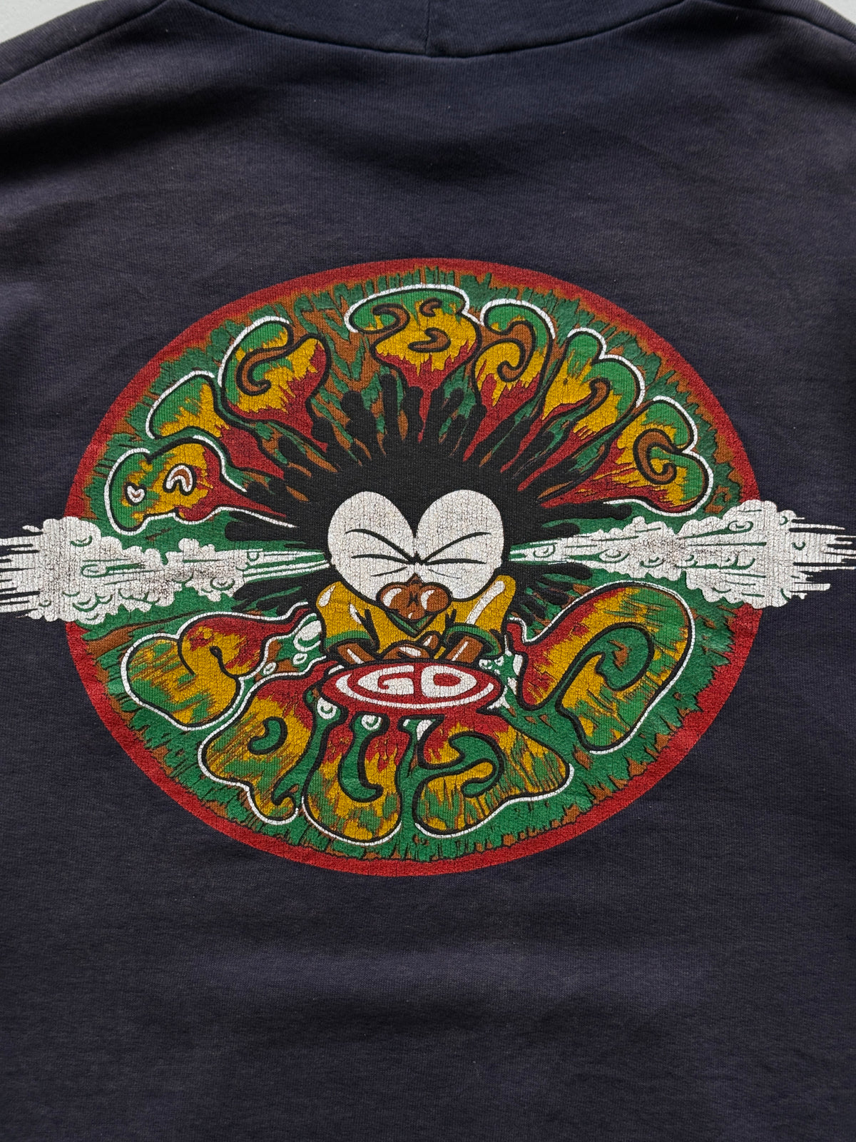 Big Bang Faded Graphic 90's Vintage Hoodie - XL