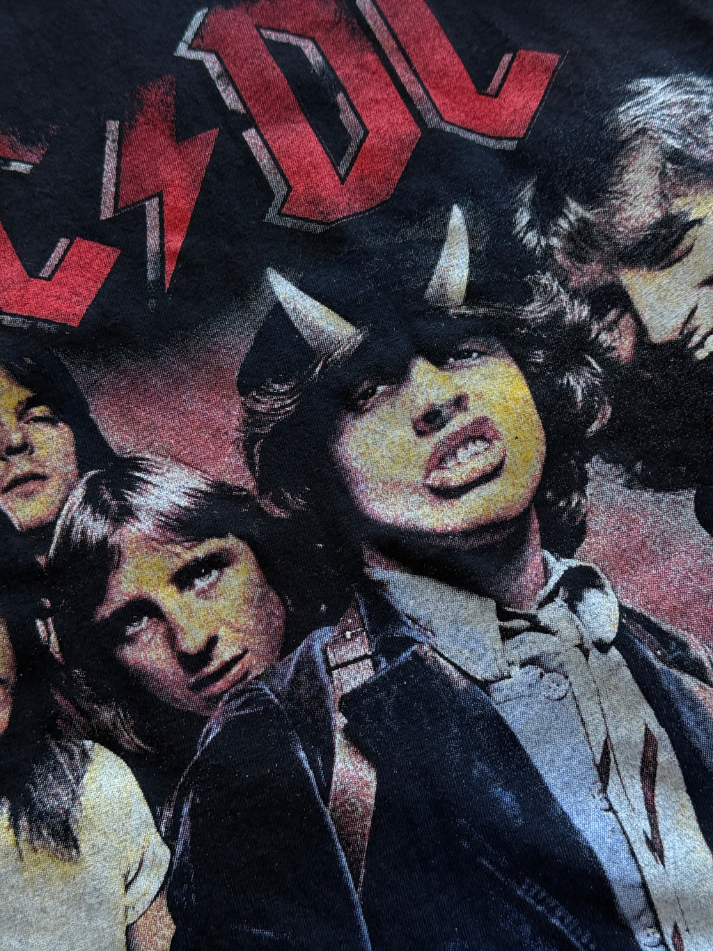 Black AC/DC Highway to Hell Vintage Graphic T-Shirt - XL