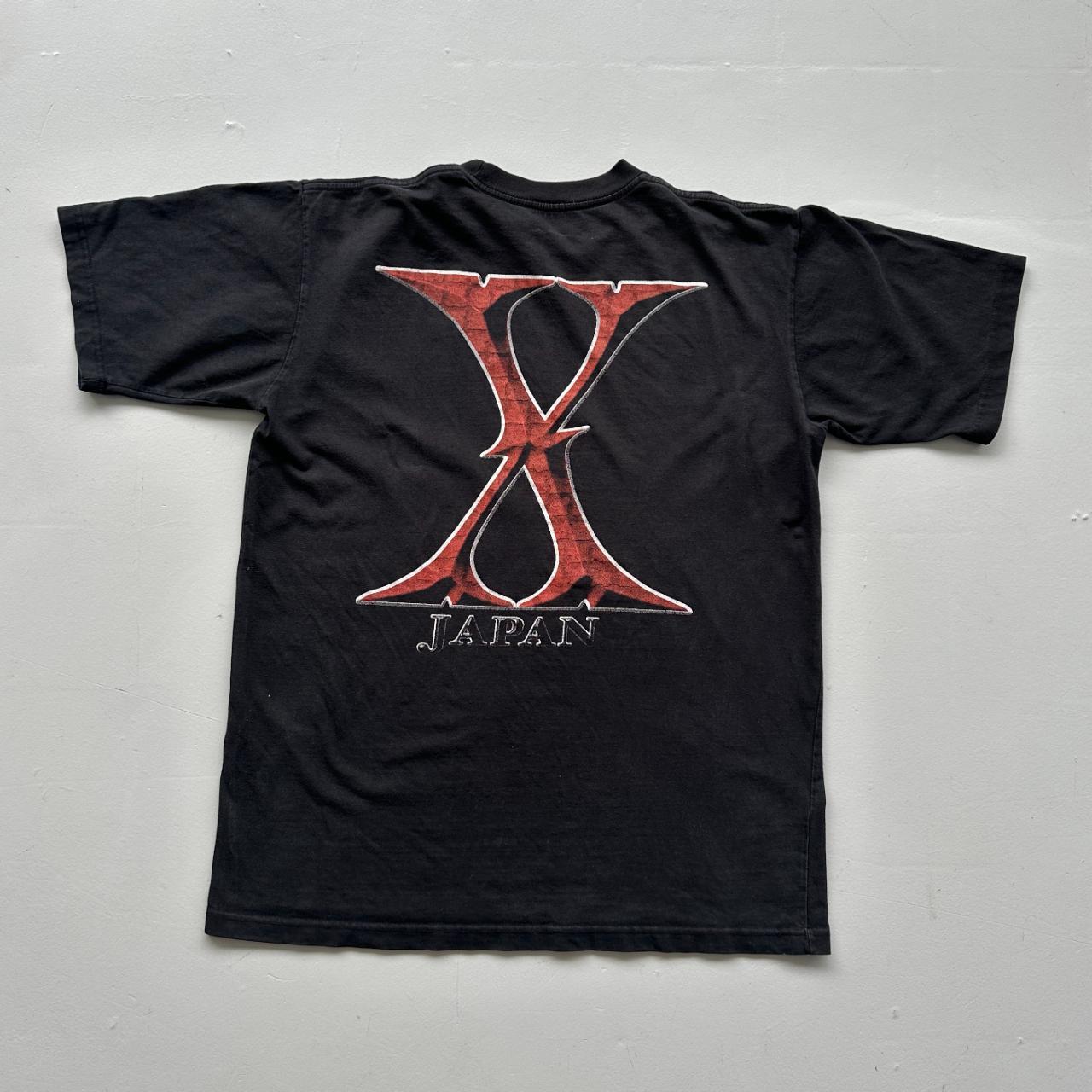 X Japan Black 90s Vintage Metal Band T-shirt - Large