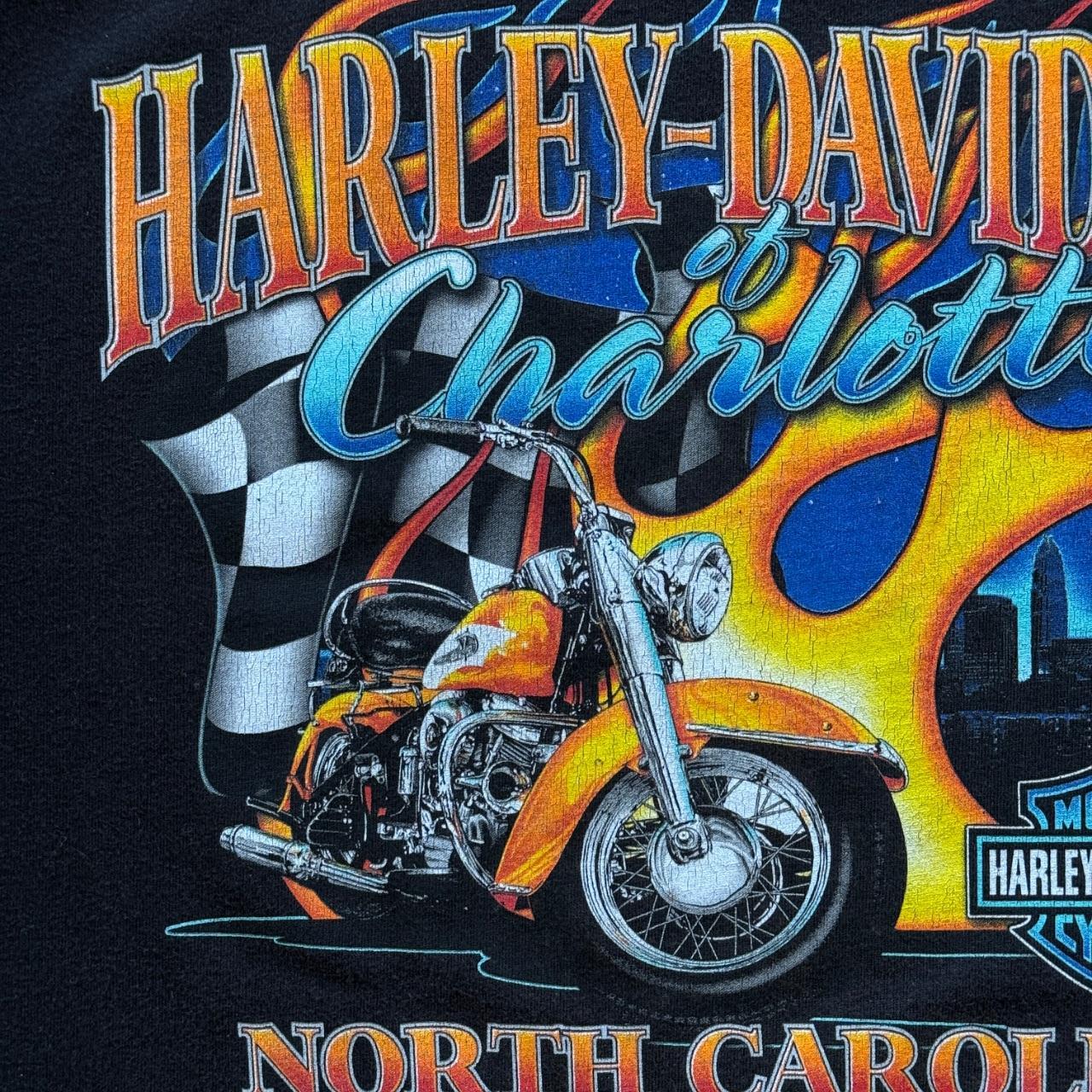 Black Harley Davidson 90s Vintage Graphic T-shirt - Large