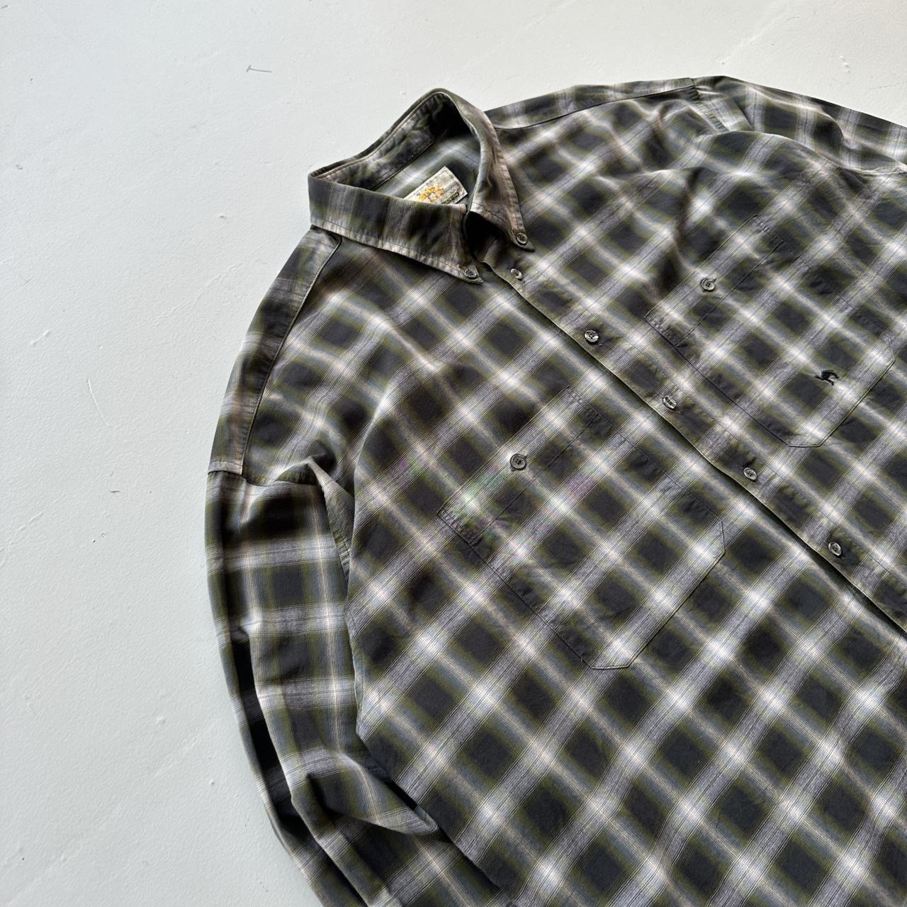 Khaki Green & Grey 90s Camel Vintage Shirt - 2XL