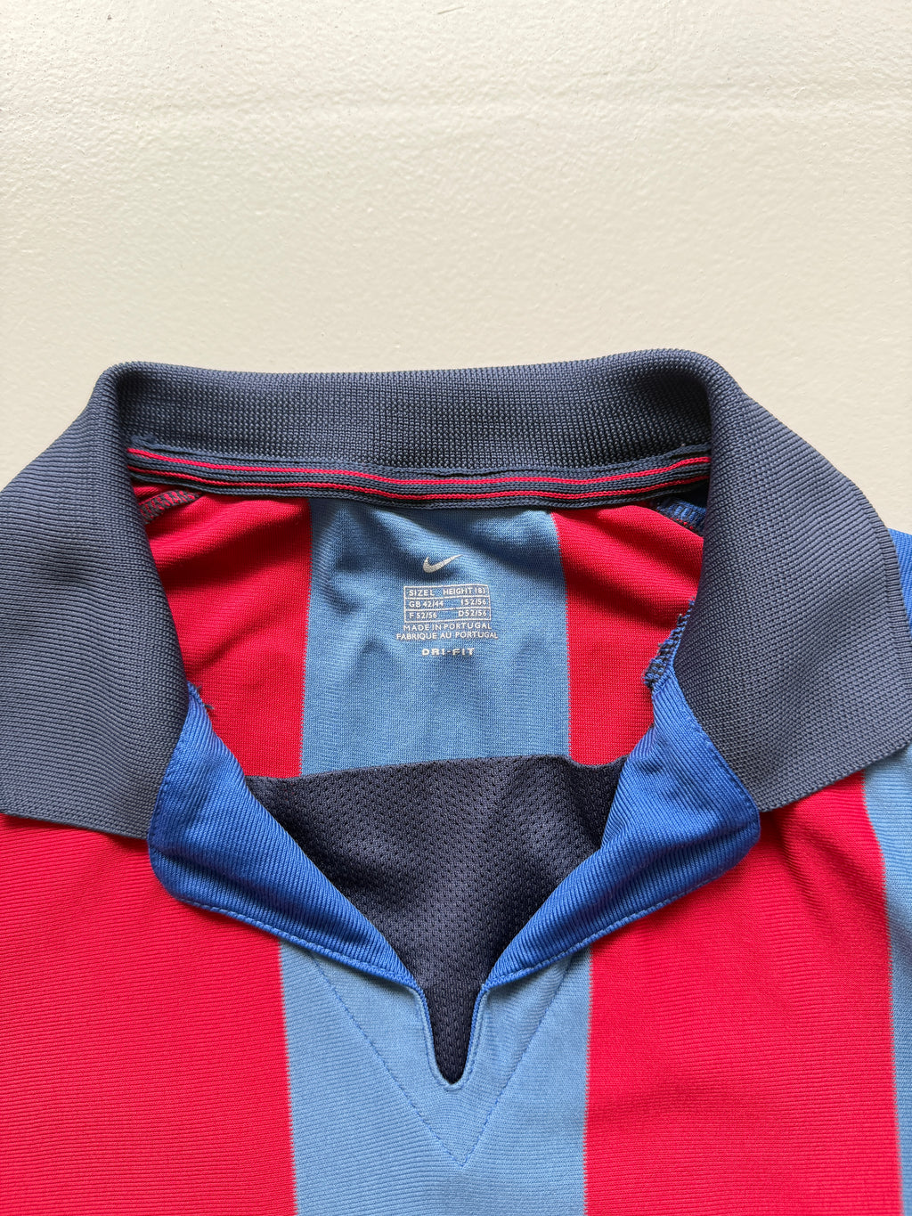 Nike FC Barcelona Rivaldo #10 00's Vintage Home Football Shirt - Large