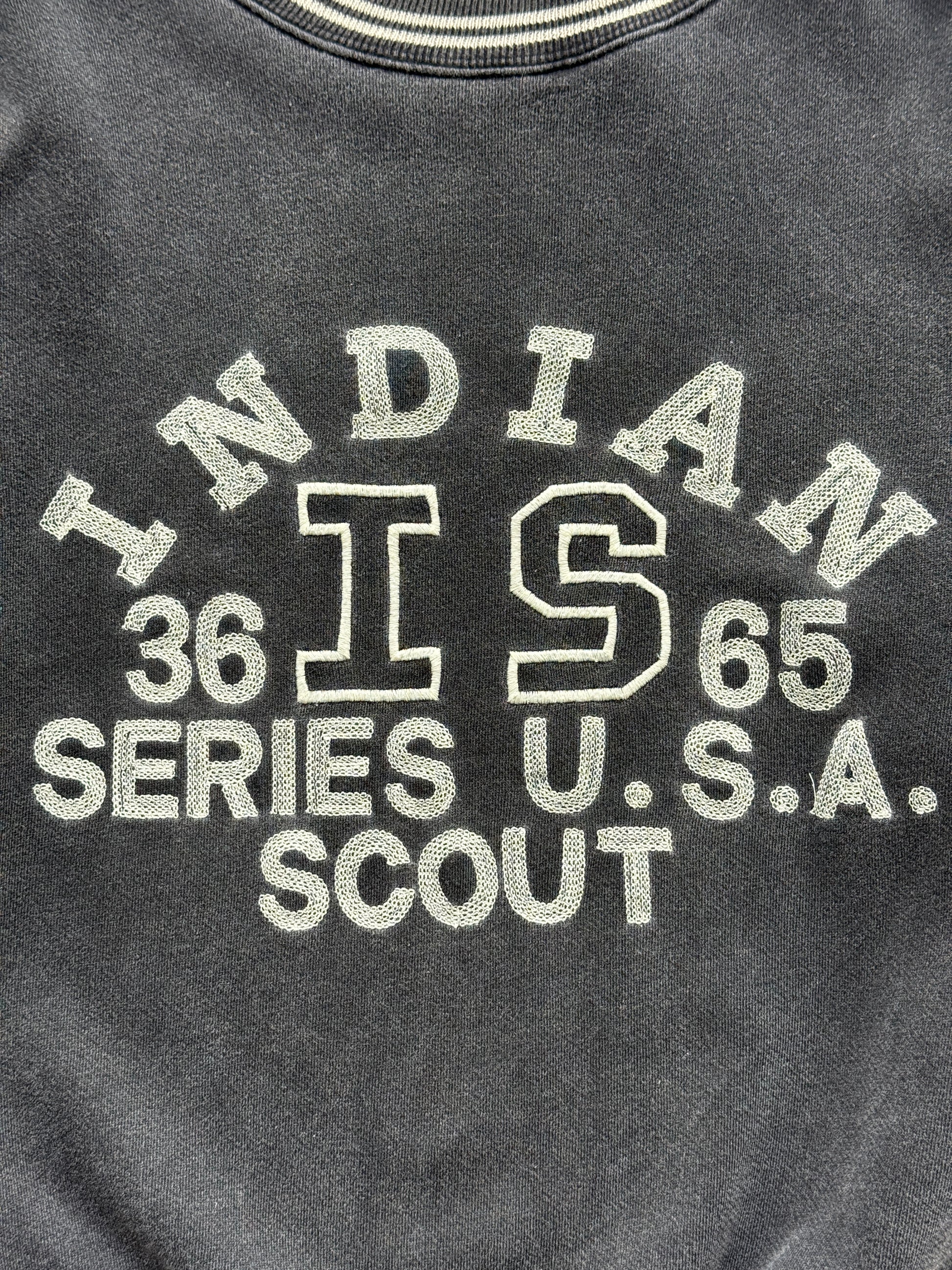 Indian Scout Motorcycles Made in USA 90's Vintage Sweatshirt - Small