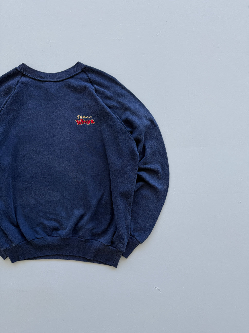 Navy Blue Cadbury Wispa 90's Vintage Graphic Sweatshirt Jumper - Medium