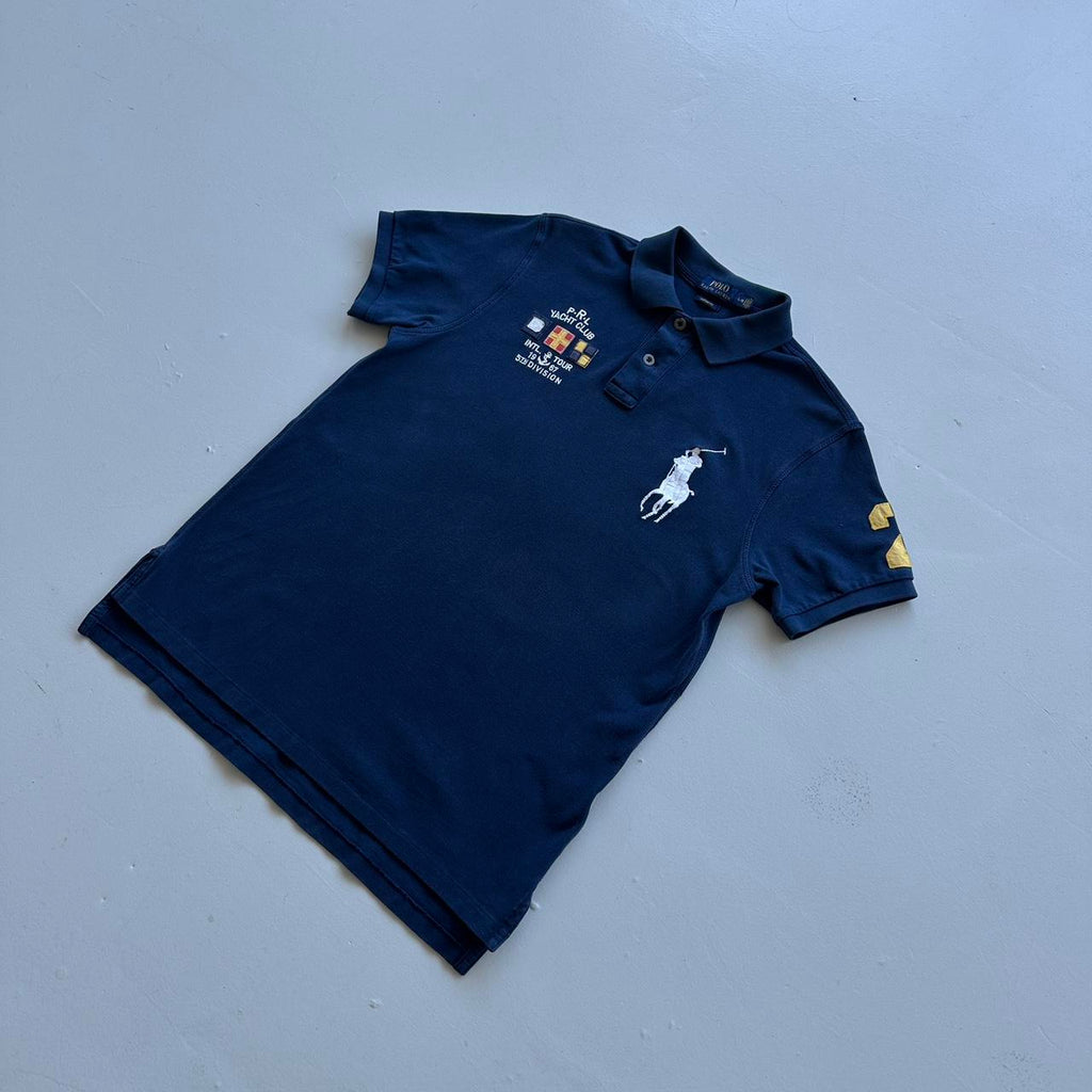 Navy Ralph Lauren Big Pony 00’s Vintage Polo Shirt - Medium