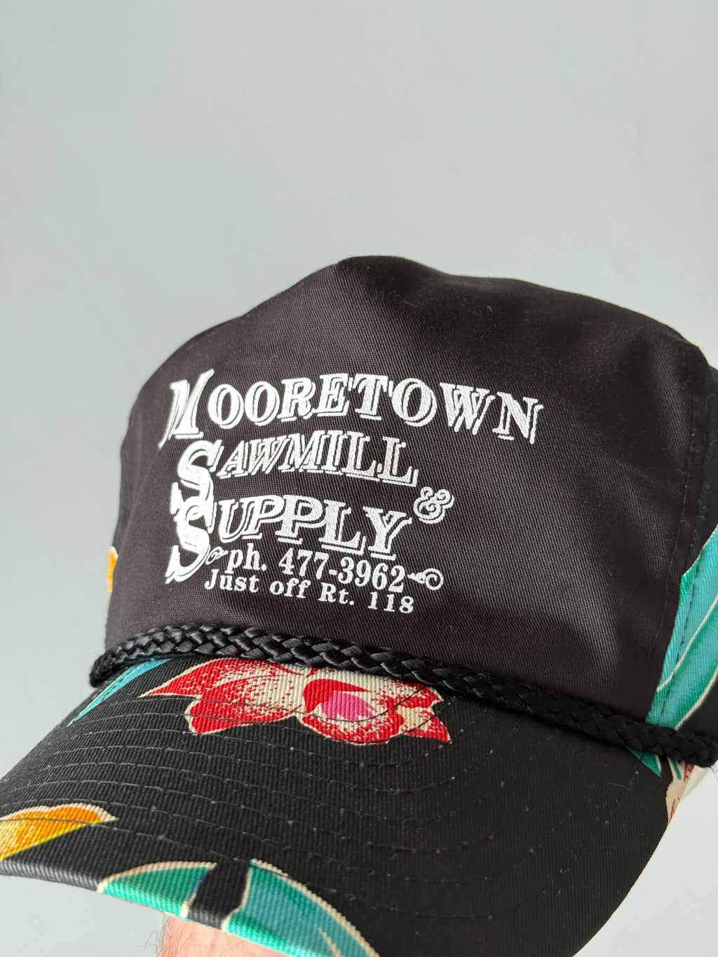 Black Wood Sawmill Vintage Cotton SnapBack Trucker Cap