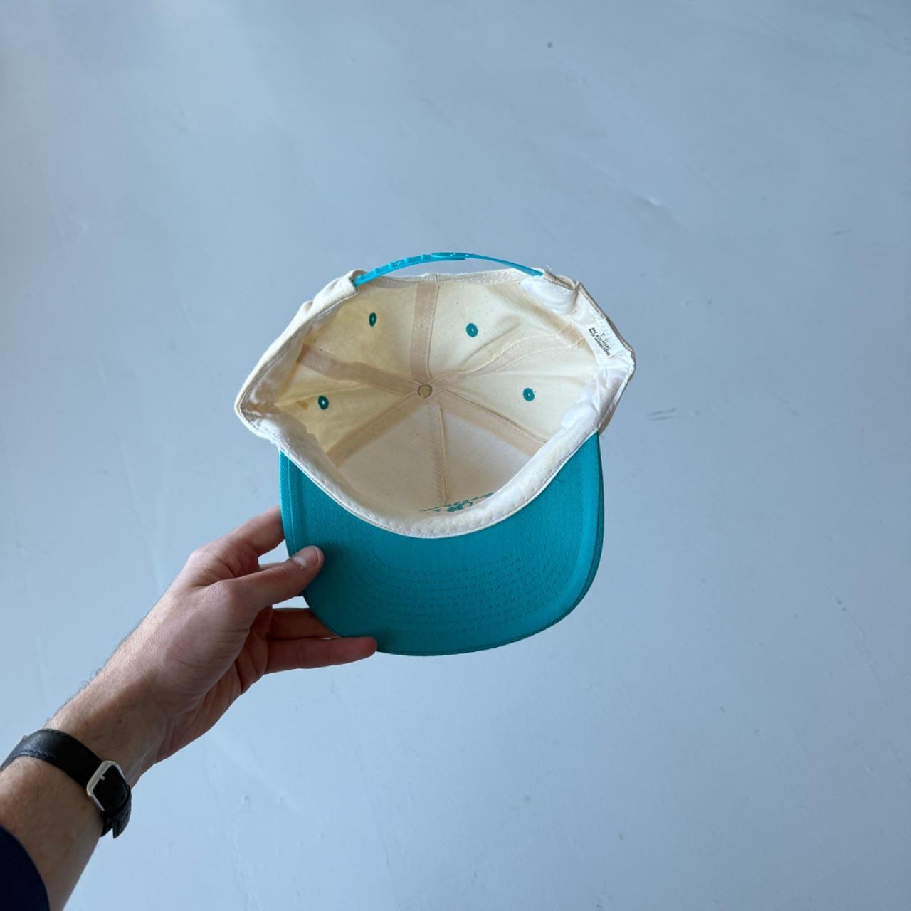 White / Blue BLU Motel Vintage SnapBack Trucker Cap