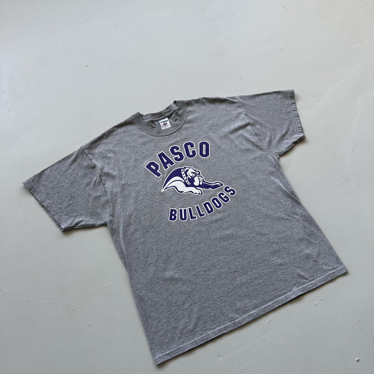Grey Pasco Bulldogs 00s Vintage T-shirt - XL