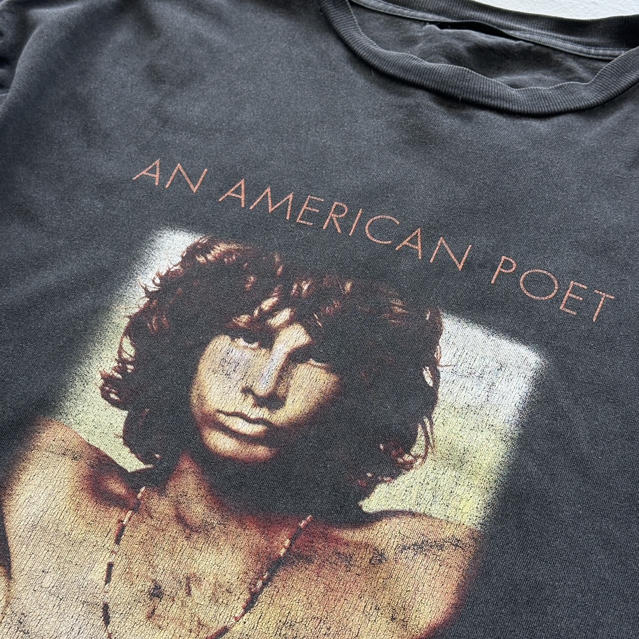 Black Vintage Jim Morrison The Doors 90s Long Sleeve T-shirt - Large