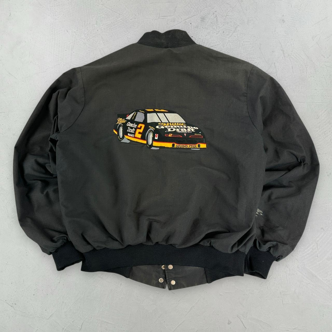 NASCAR 90s vintage black bomber jacket - Medium