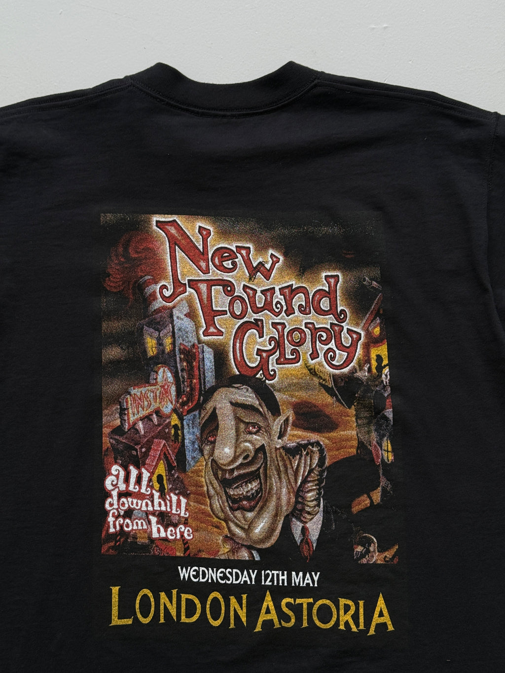 Black New Found Glory London Astoria 2000's Vintage Tour Graphic T-Shirt - Large
