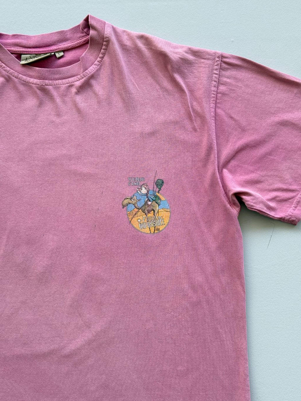 Weird Fish Fishin' Impossible Vintage Graphic T-Shirt - XL