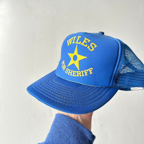 Blue Wiles Vintage Foam and Mesh SnapBack Trucker Cap