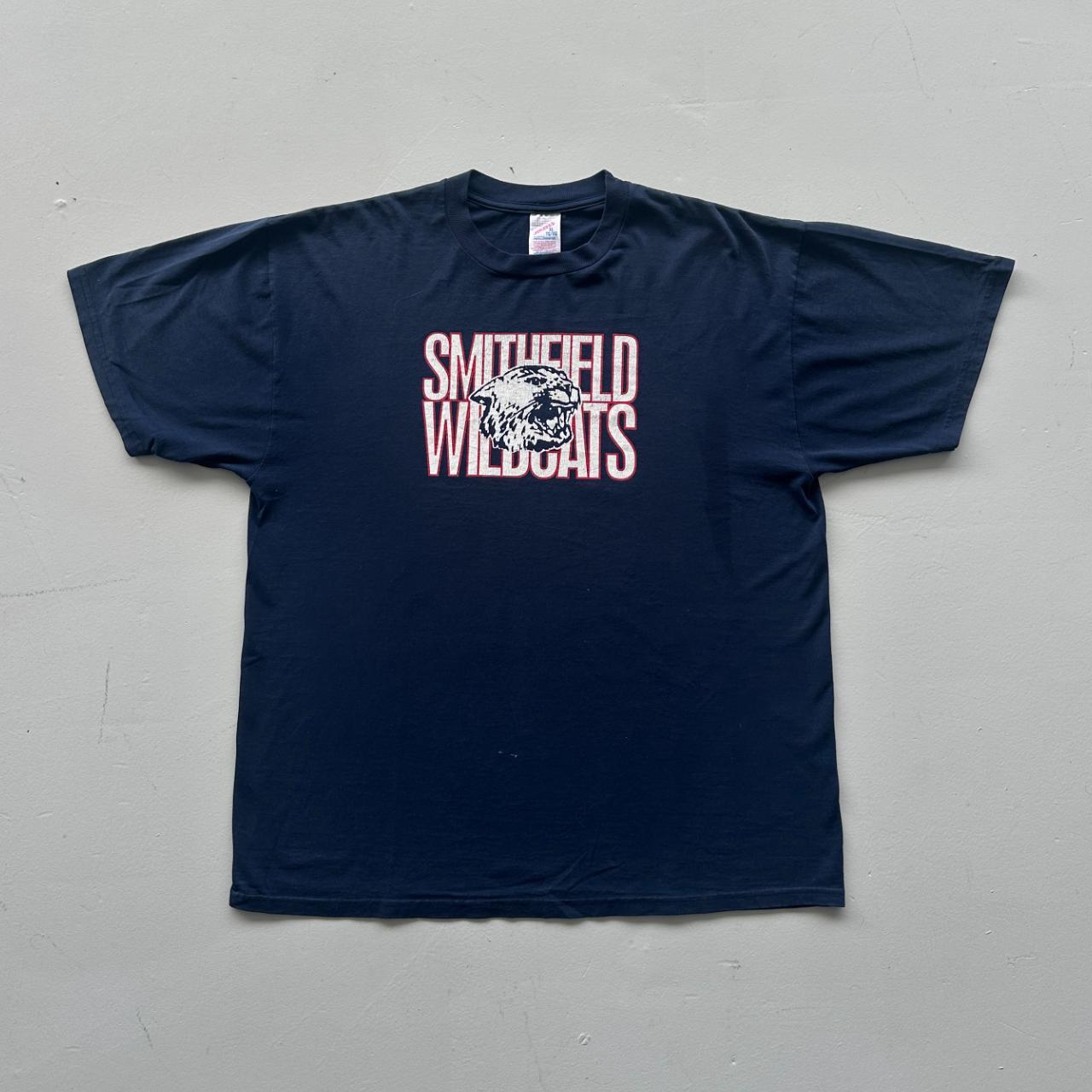 Navy Smithfield Wildcats Vintage 90's T-shirt - XL