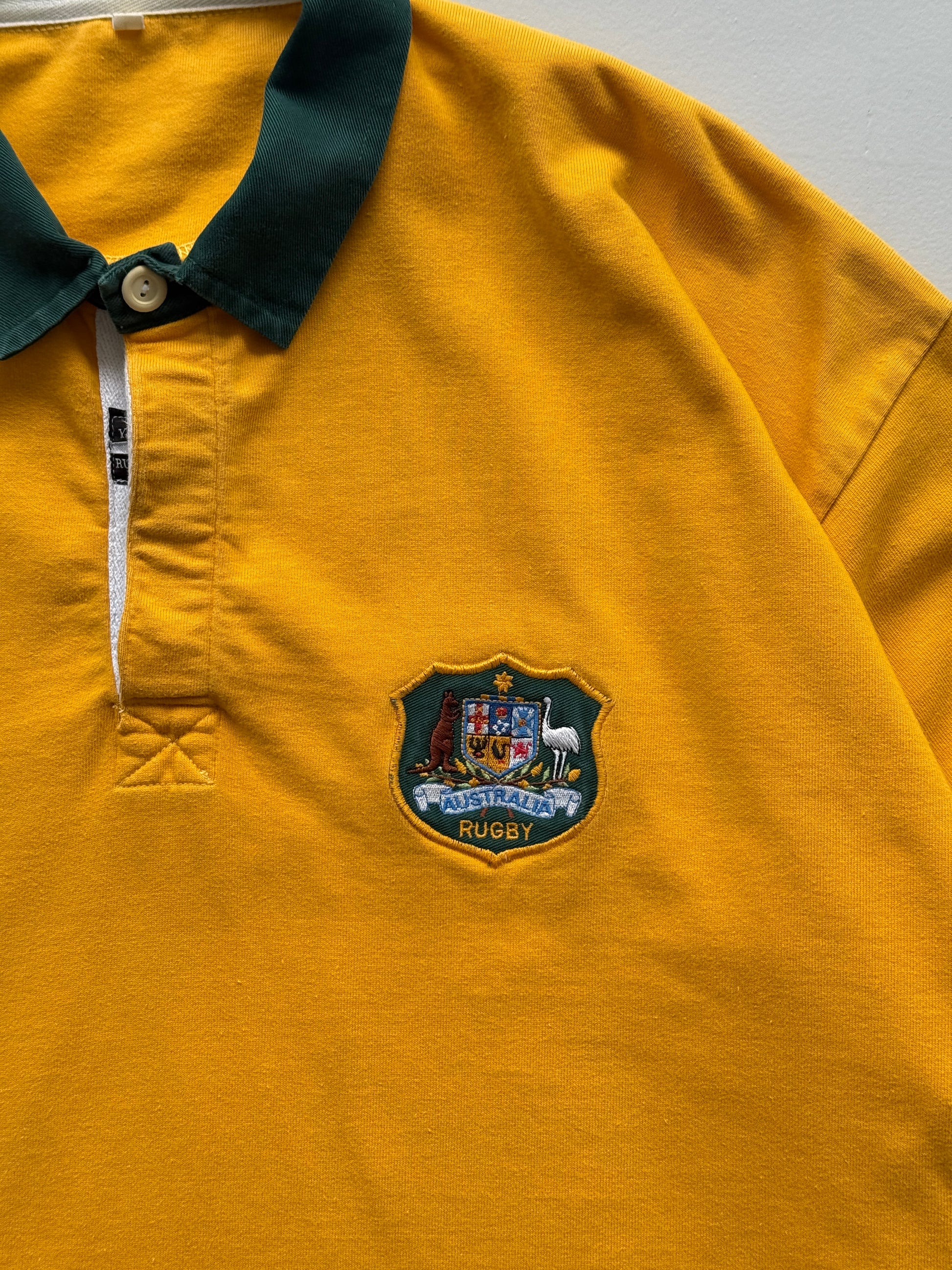 Yard Line Australia Rugby 90's Vintage Long Sleeve Rugby Polo Jersey - XL