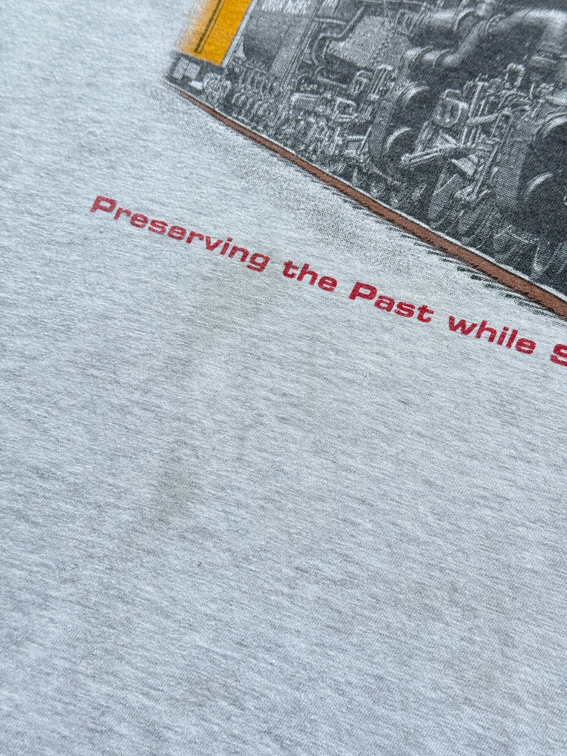 Grey Union Pacific 00's Vintage Train Graphic T-Shirt - XL