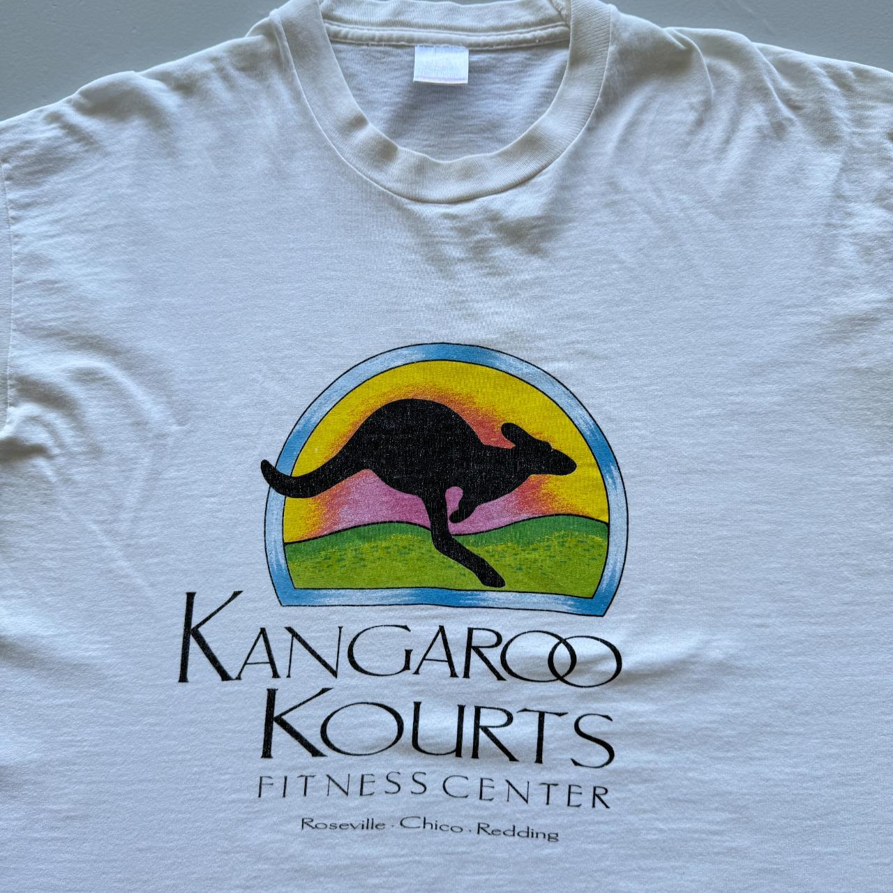 White Kangaroo Court Vintage 90s T-shirt - XL