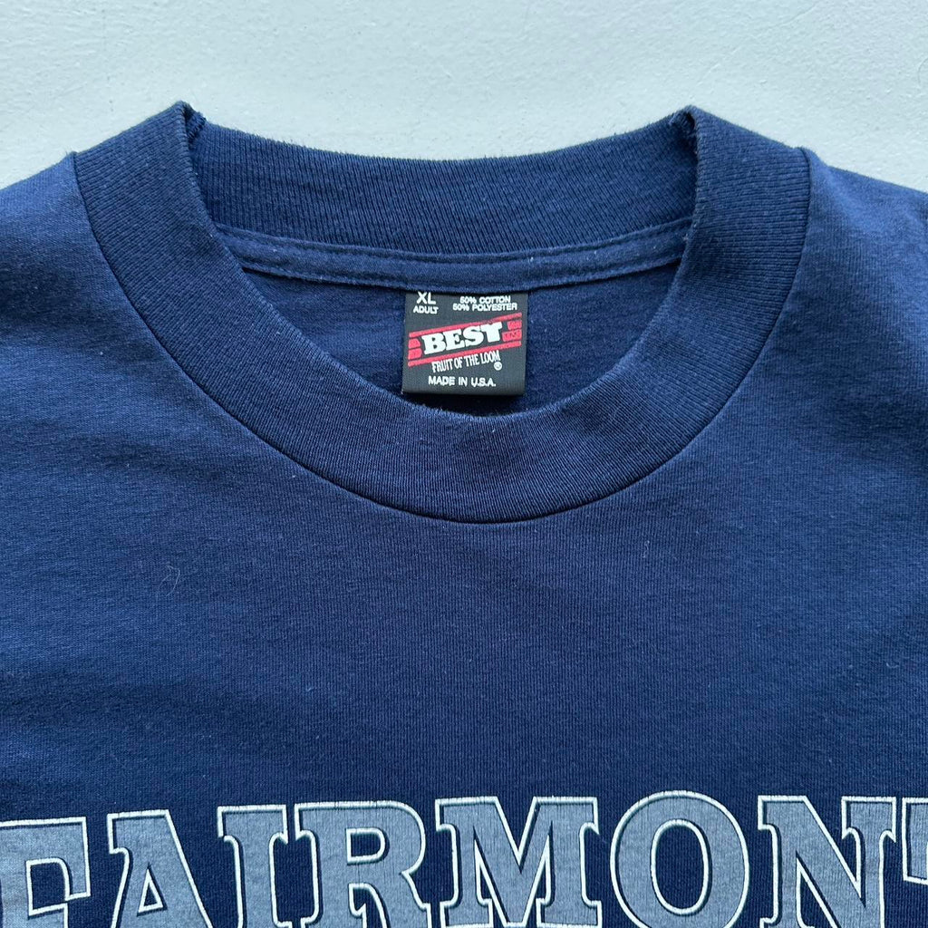 Fairmont Basketball Navy 90s Vintage T-shirt - XL