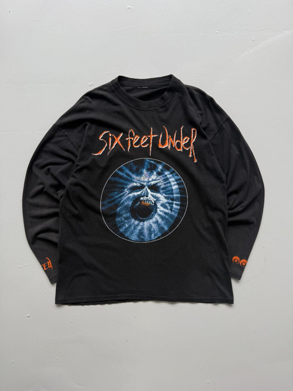Six Feet Under Haunting Europe Tour 1996 Vintage Long Sleeve Band T-Shirt - Larg