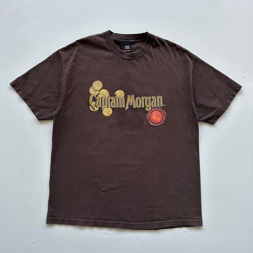 Brown Captain Morgan's 00s T-shirt - XL