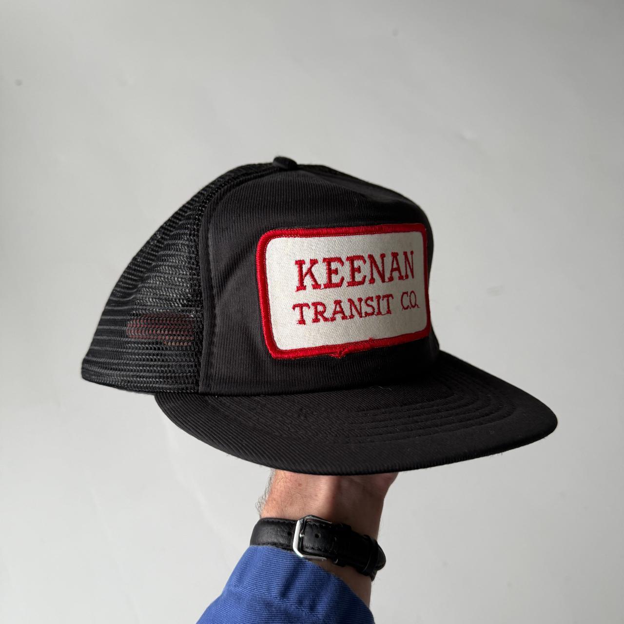 White Keenan Transit Co Vintage Mesh and Foam SnapBack Trucker Cap