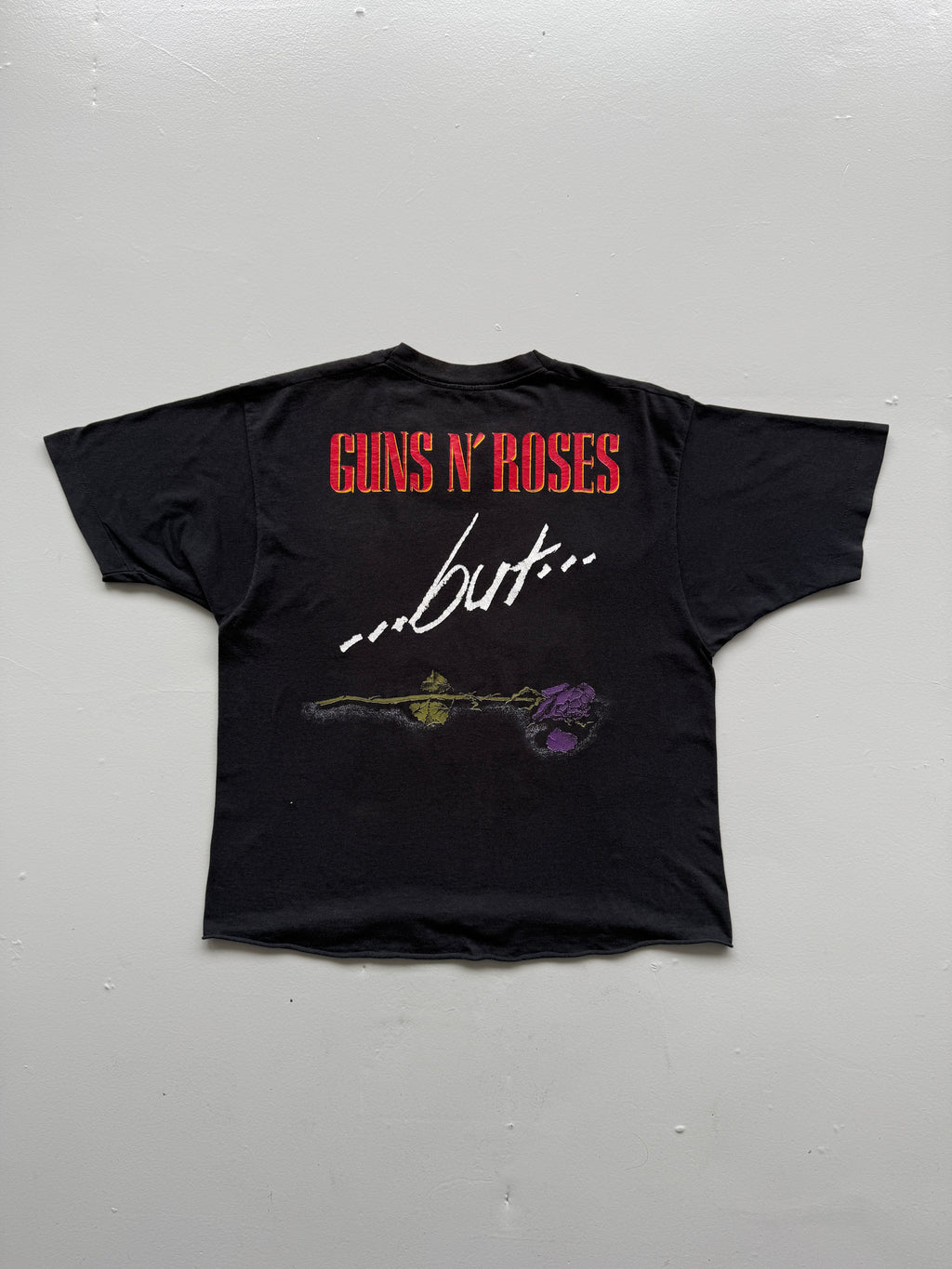 Black Guns N' Roses 80's Vintage Single Stitch Band Graphic T-Shirt - Medium