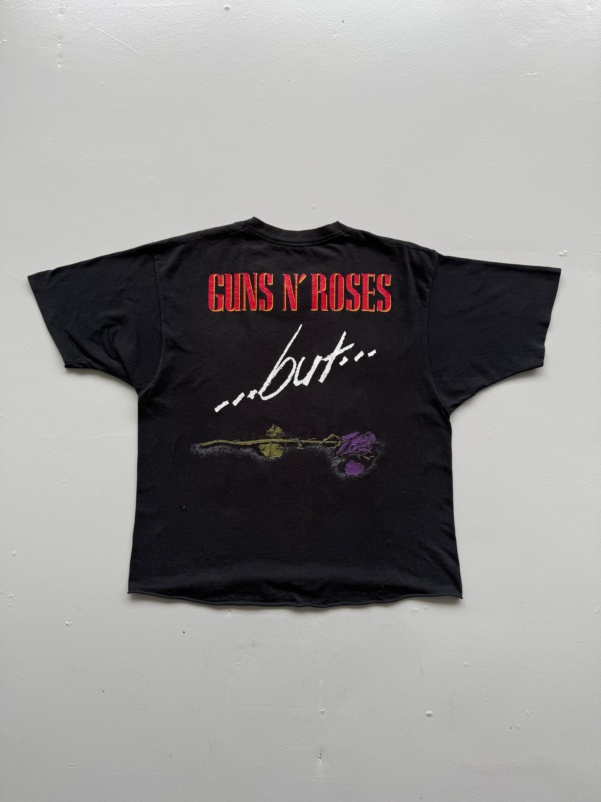 Black Guns N' Roses 80's Vintage Single Stitch Band Graphic T-Shirt - Medium