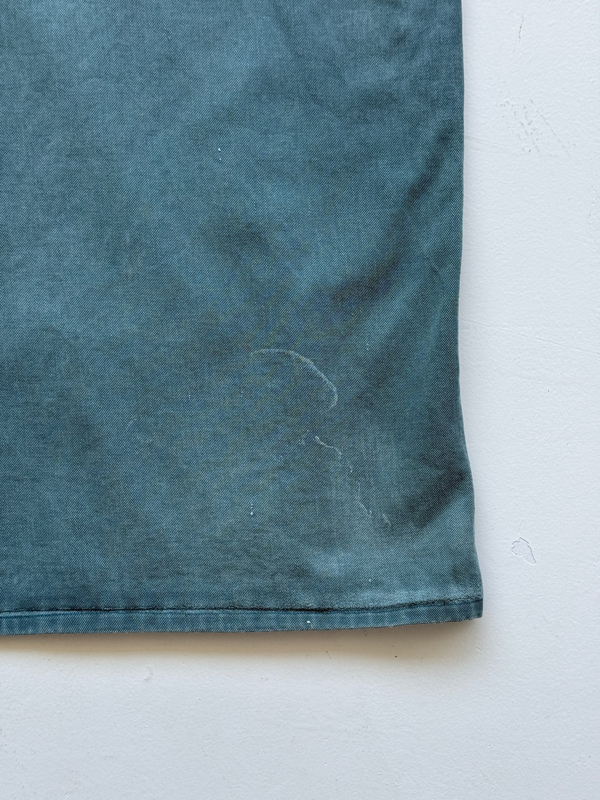 Newlyn Fisherman's Smocks Faded Green Vintage Fisherman Smock - XL