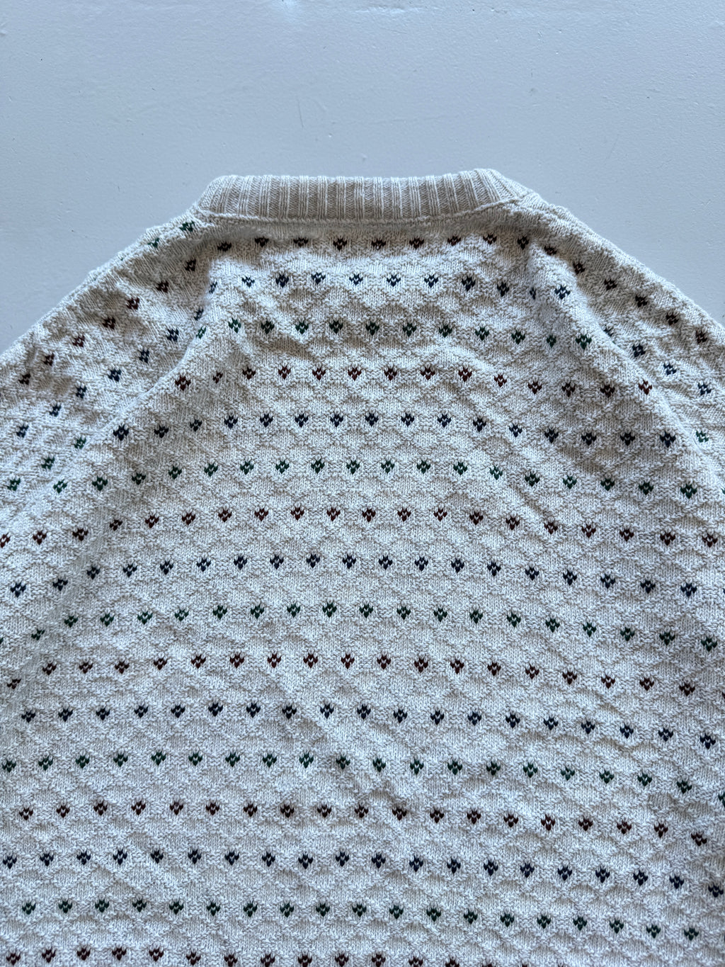 Cream St. John's Bay Knitted Vintage 90's Jumper - XL